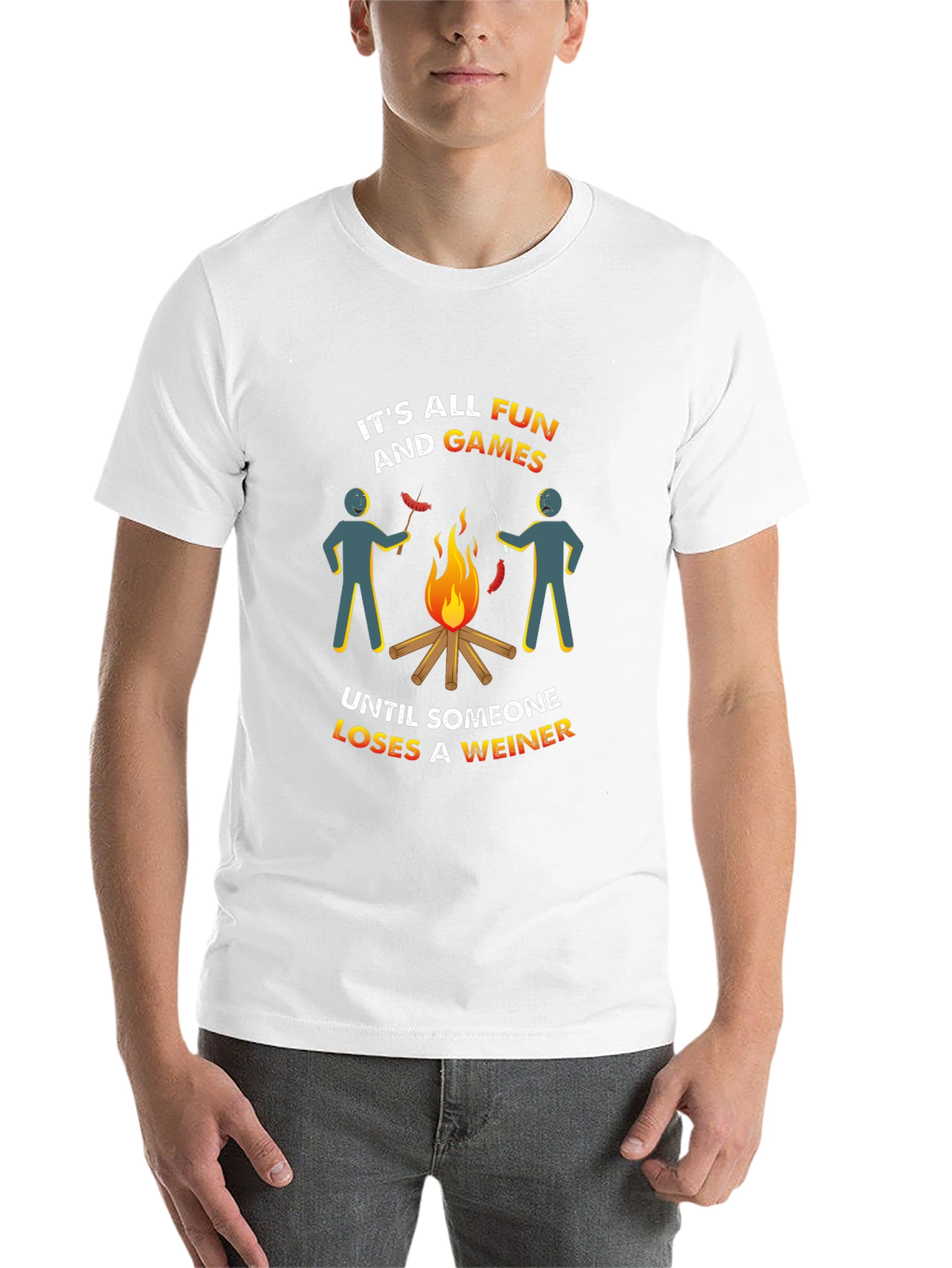 Black Fun & Games Weiner T-Shirt view 14