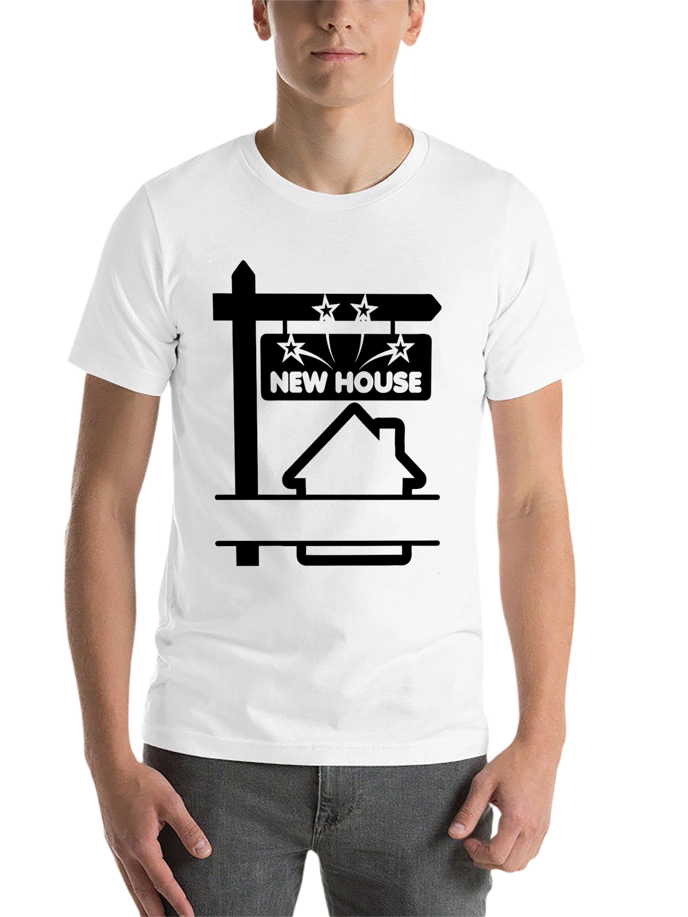 Black New House Realtor T-Shirt view 14
