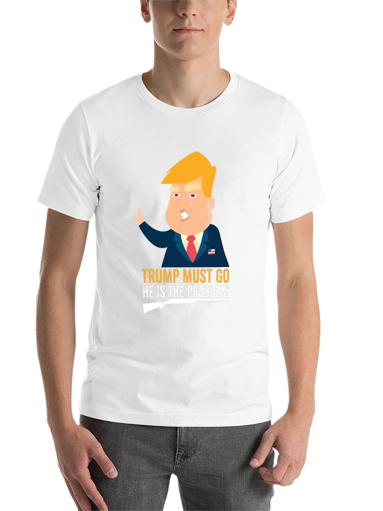 Black Trump Must Go T-Shirt view 14