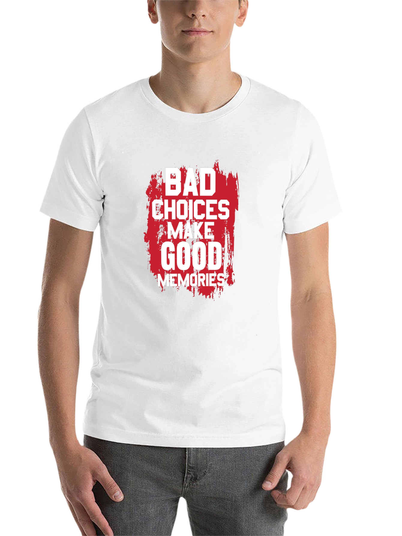 Black Bad Choices Make Good Memories Graphic Tee view 14
