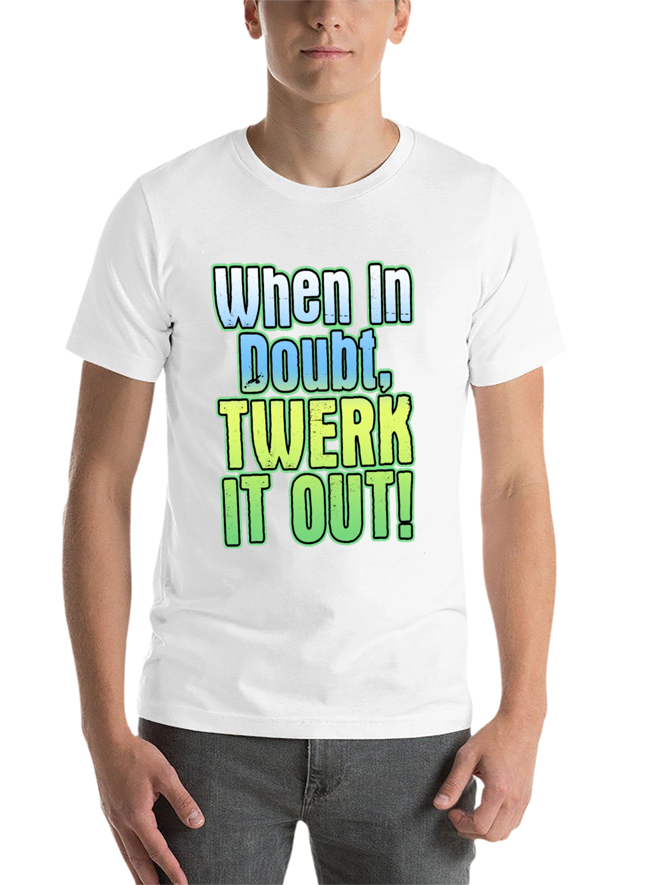 Black When In Doubt, Twerk It Out! Graphic Tee view 14