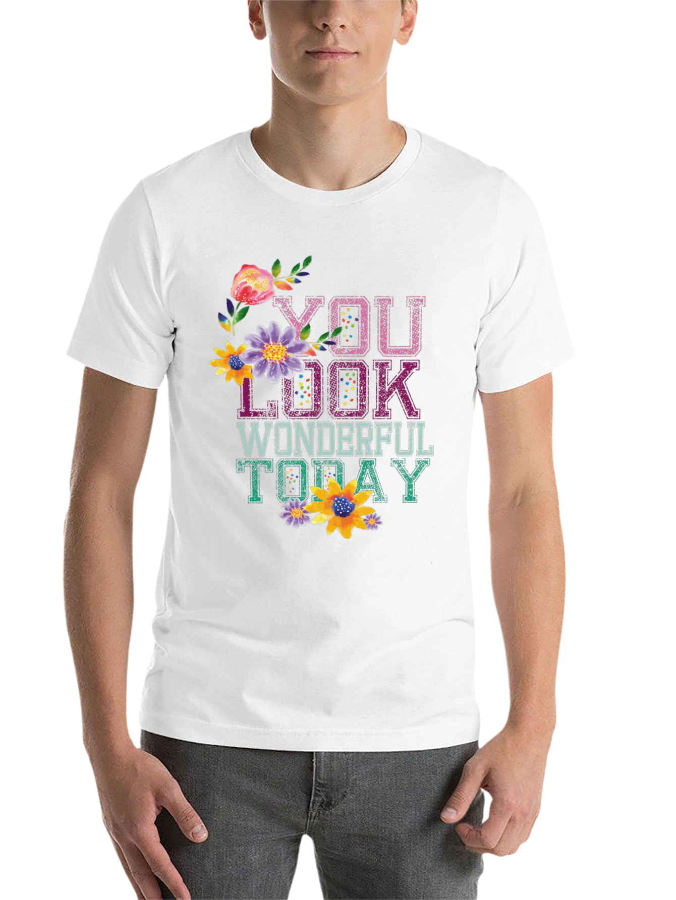Black Floral Graphic Tee - You Look Wonderful Today view 14