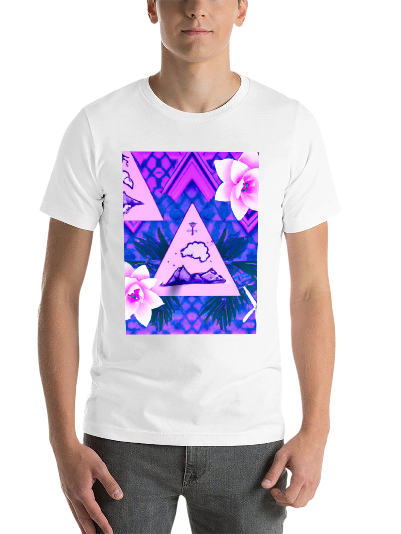 Tropical Triangle Graphic Tee - 14