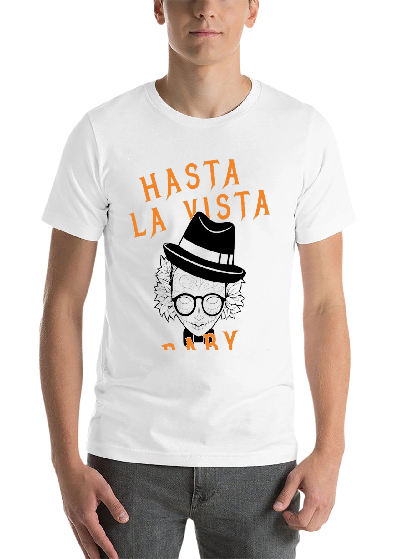 Black Hasta La Vista, Dary Halloween T-Shirt view 14
