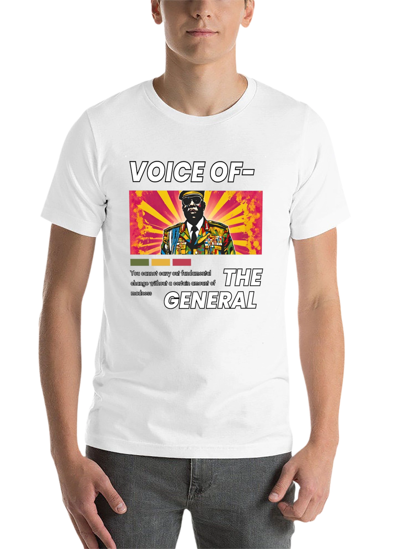 Black Voice of The General Graphic Tee view 14