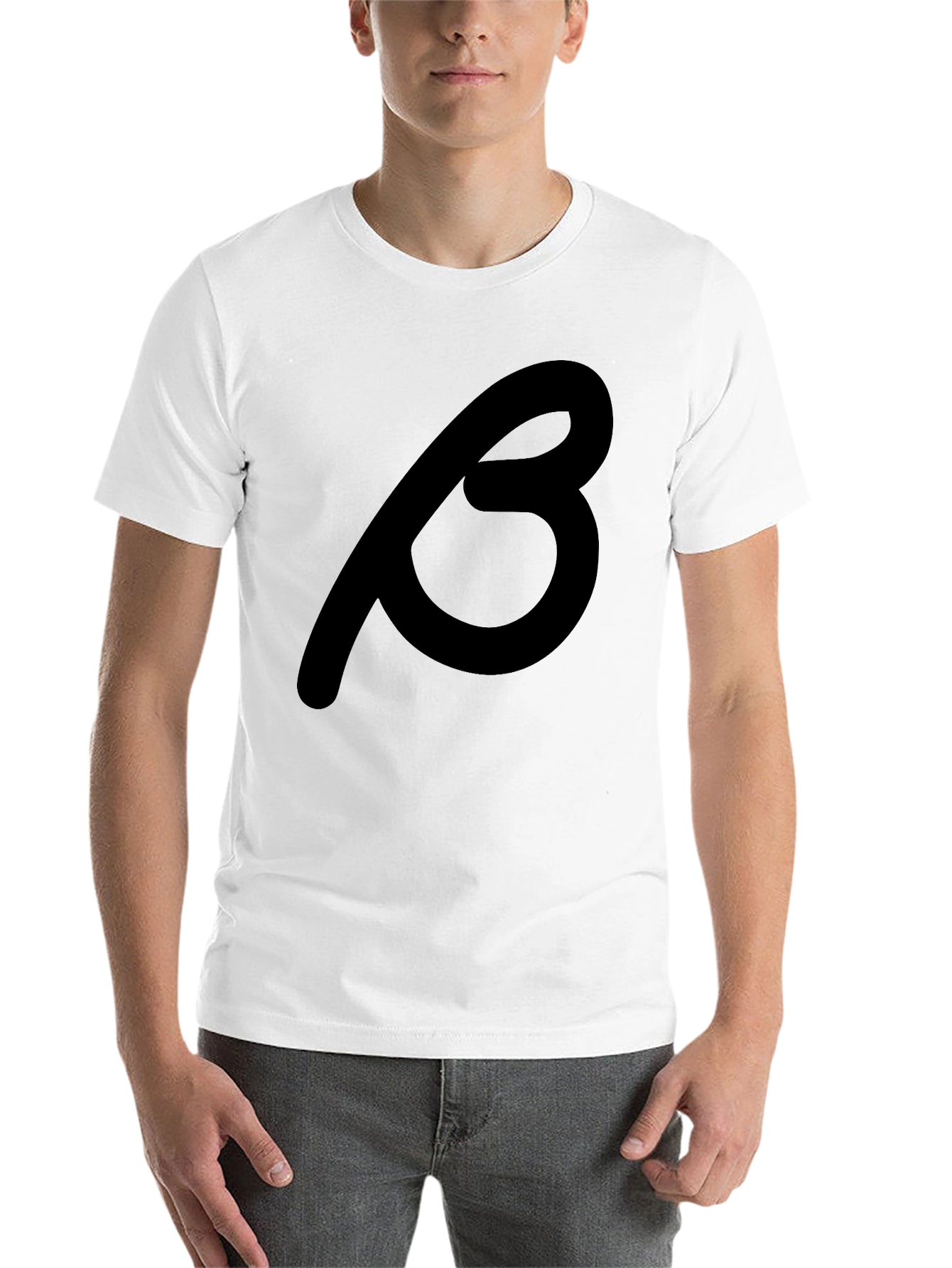 Black Black T-Shirt with Beta Symbol view 14