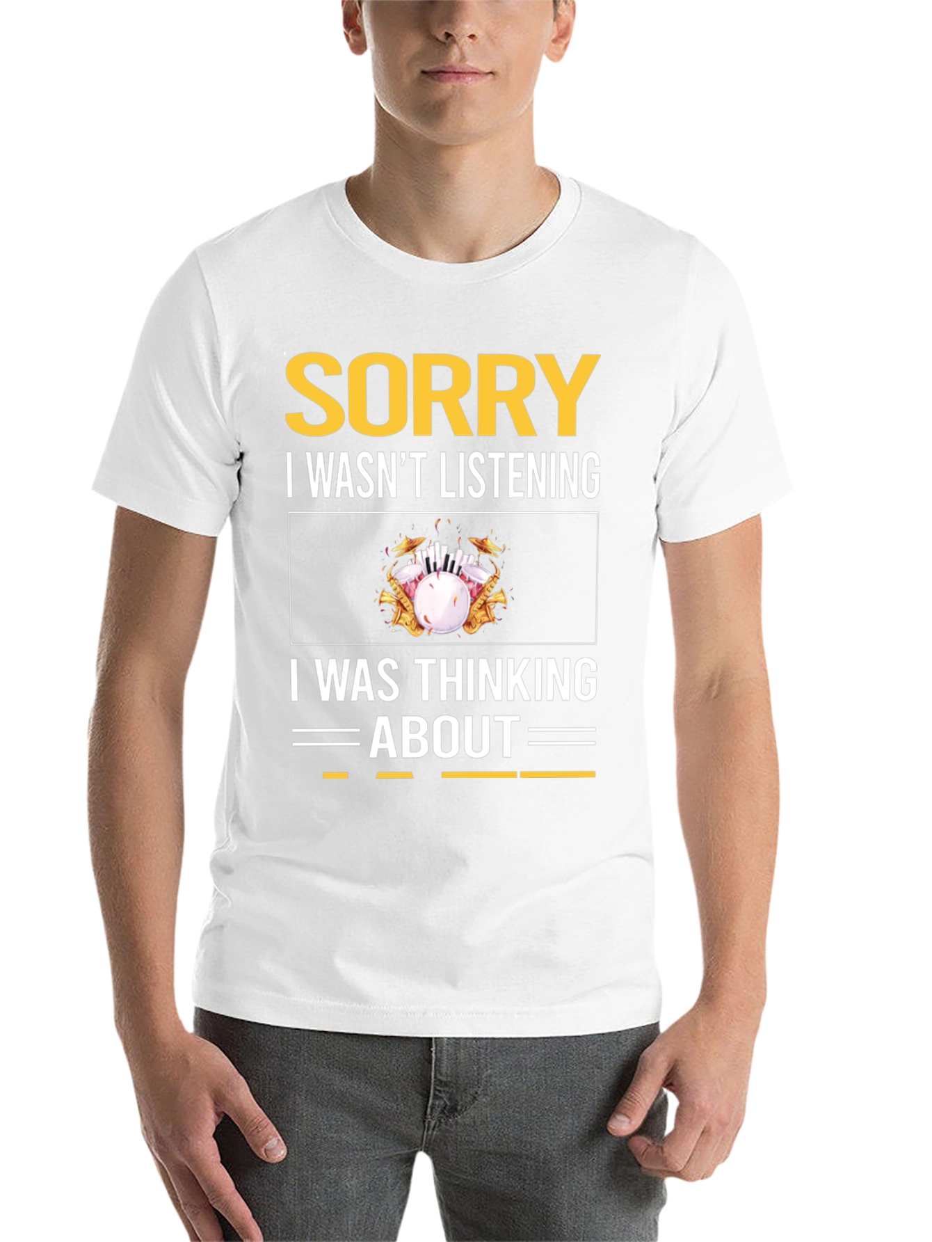 Black Sorry, Thinking About Bowling T-Shirt view 14