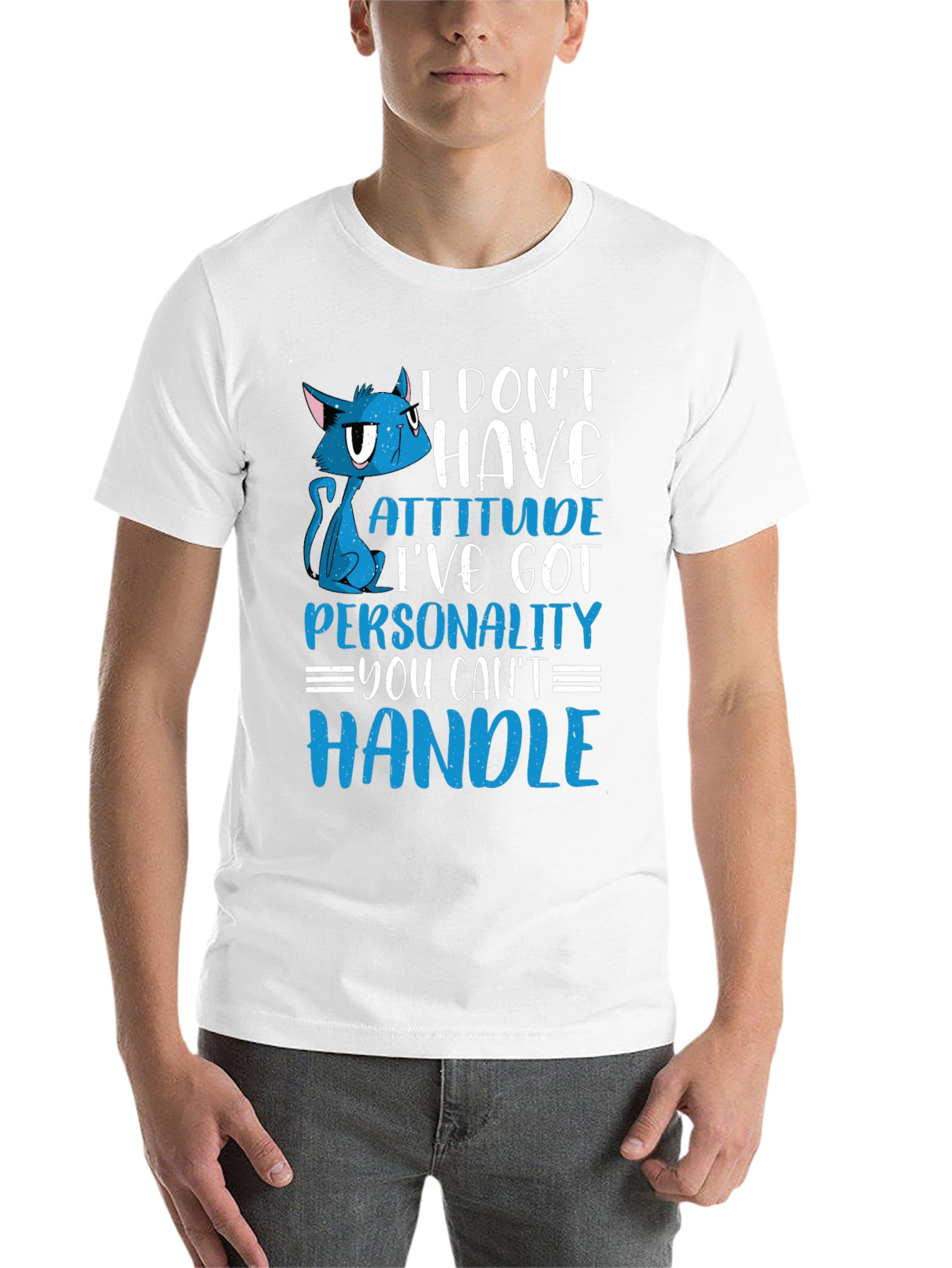 Black Attitude Cat Graphic Tee view 14