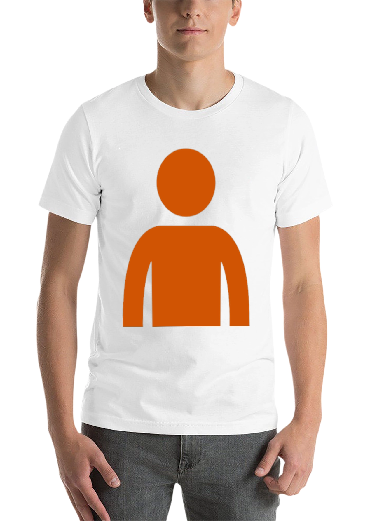 Black Orange Silhouette Graphic T-Shirt view 14