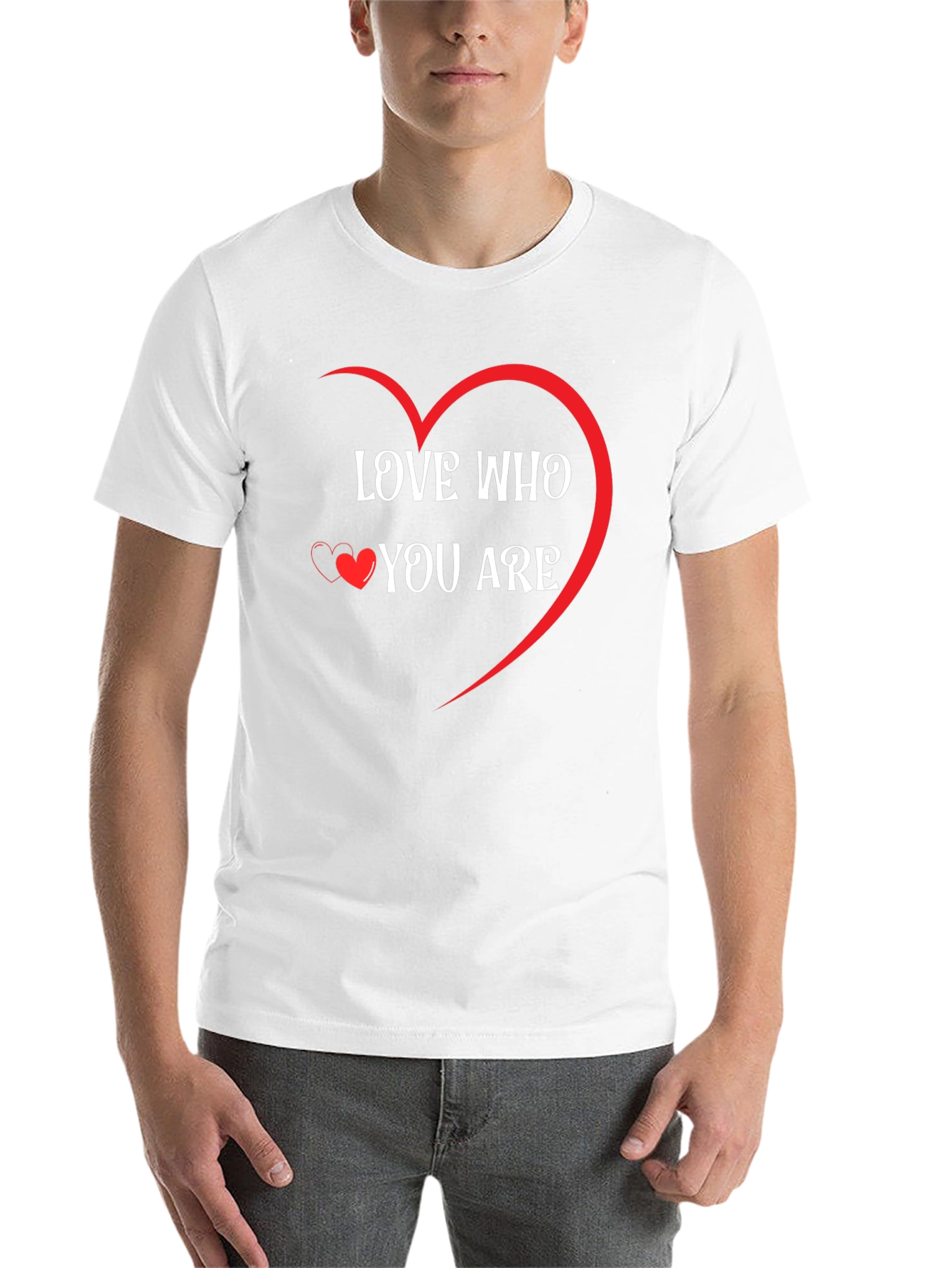 Black Love Who You Are Graphic Tee - Heart Design view 14