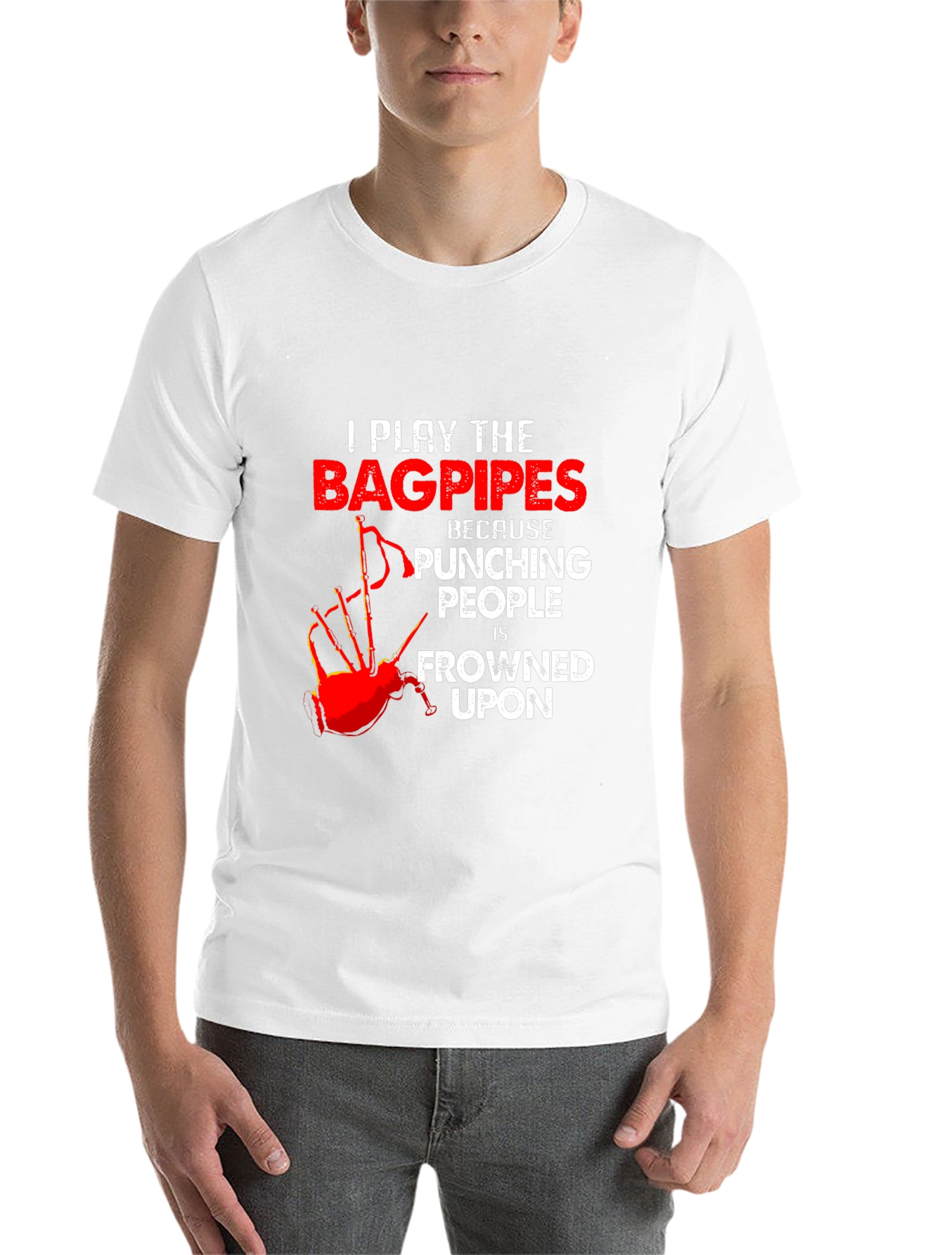 Black Bagpipes T-Shirt: Because Punching People is Frowned Upon view 14