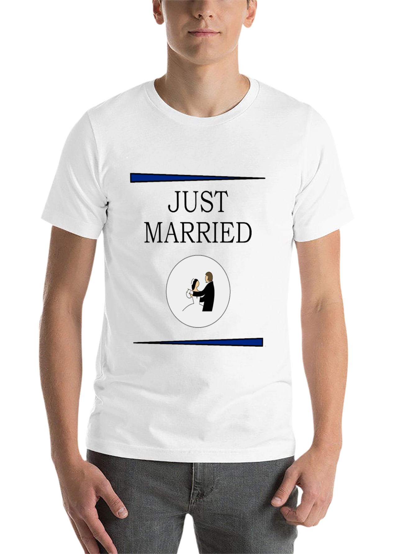 Black Just Married T-Shirt view 14