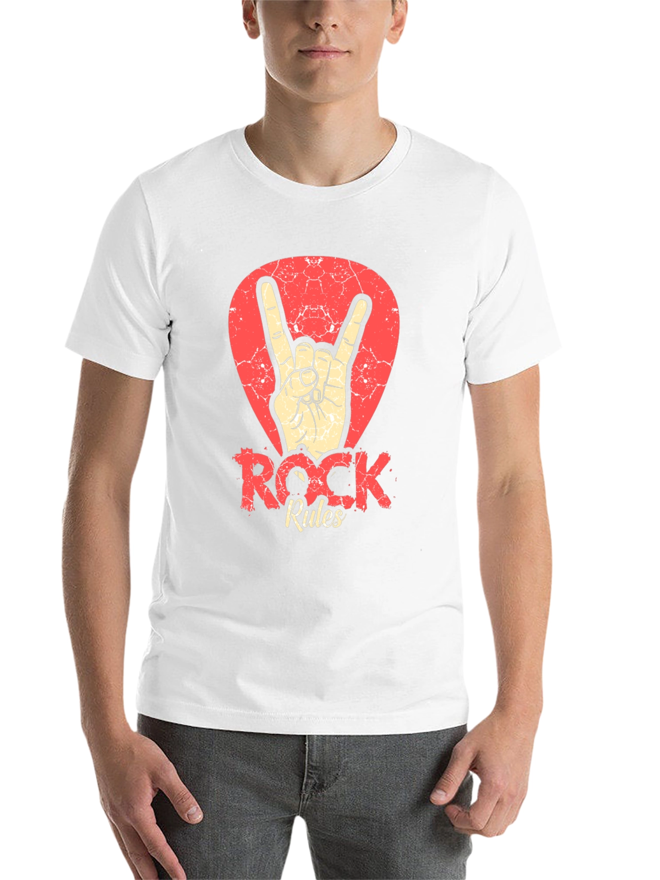 Black Rock Rules T-Shirt - Black Crew Neck Tee view 14