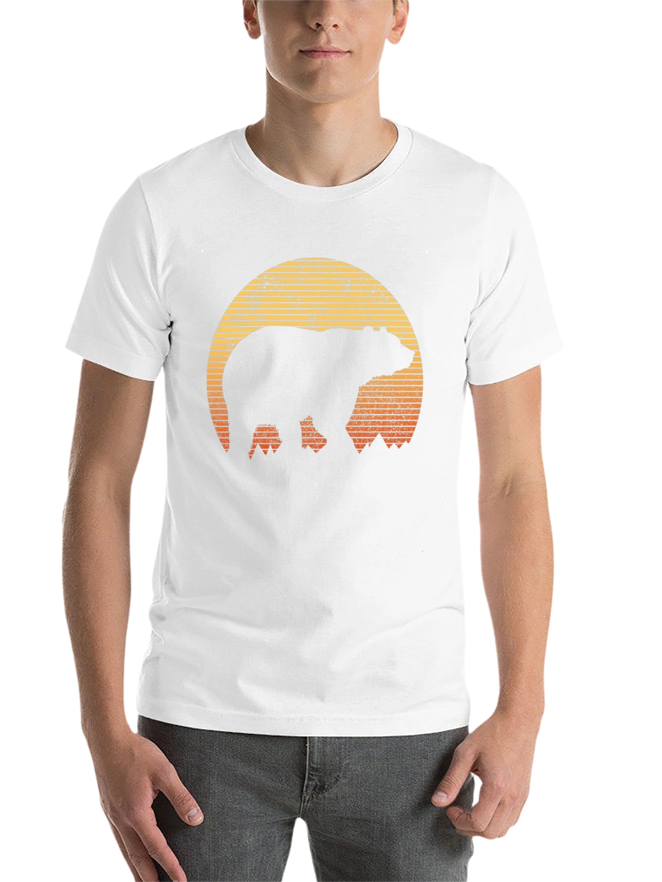 Black Bear Sunset Graphic T-Shirt - Outdoor Adventure Style view 14