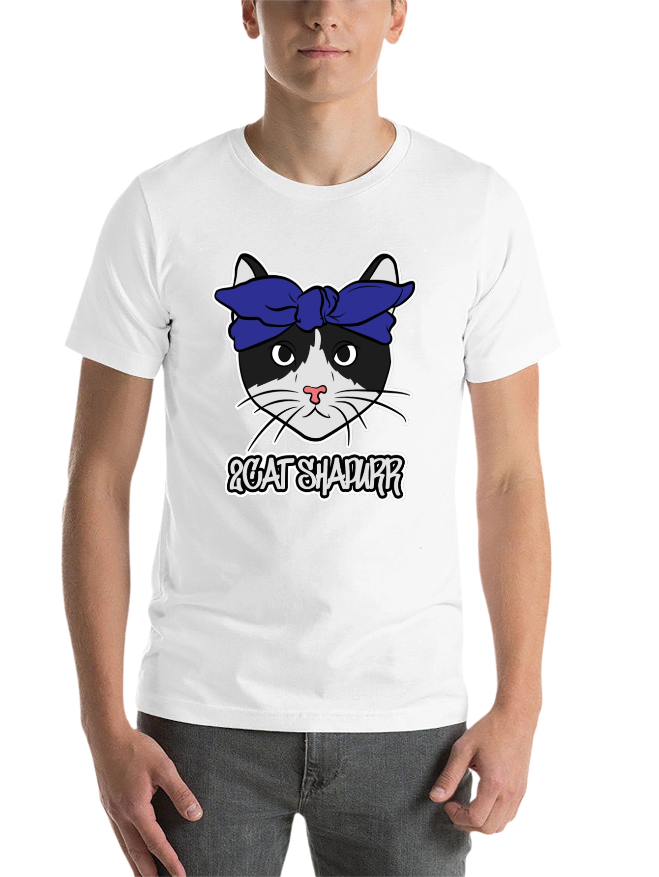 Black Cat Shapurr T-Shirt view 14