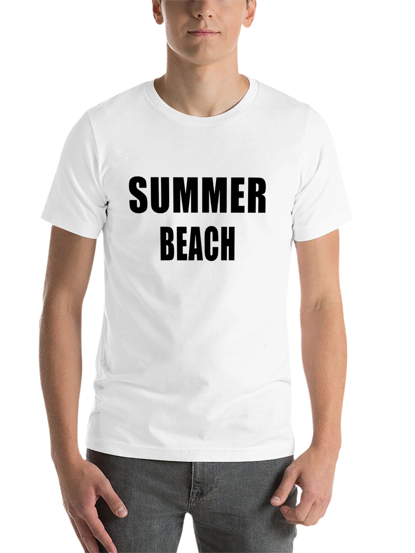 Black Summer Beach T-Shirt view 14