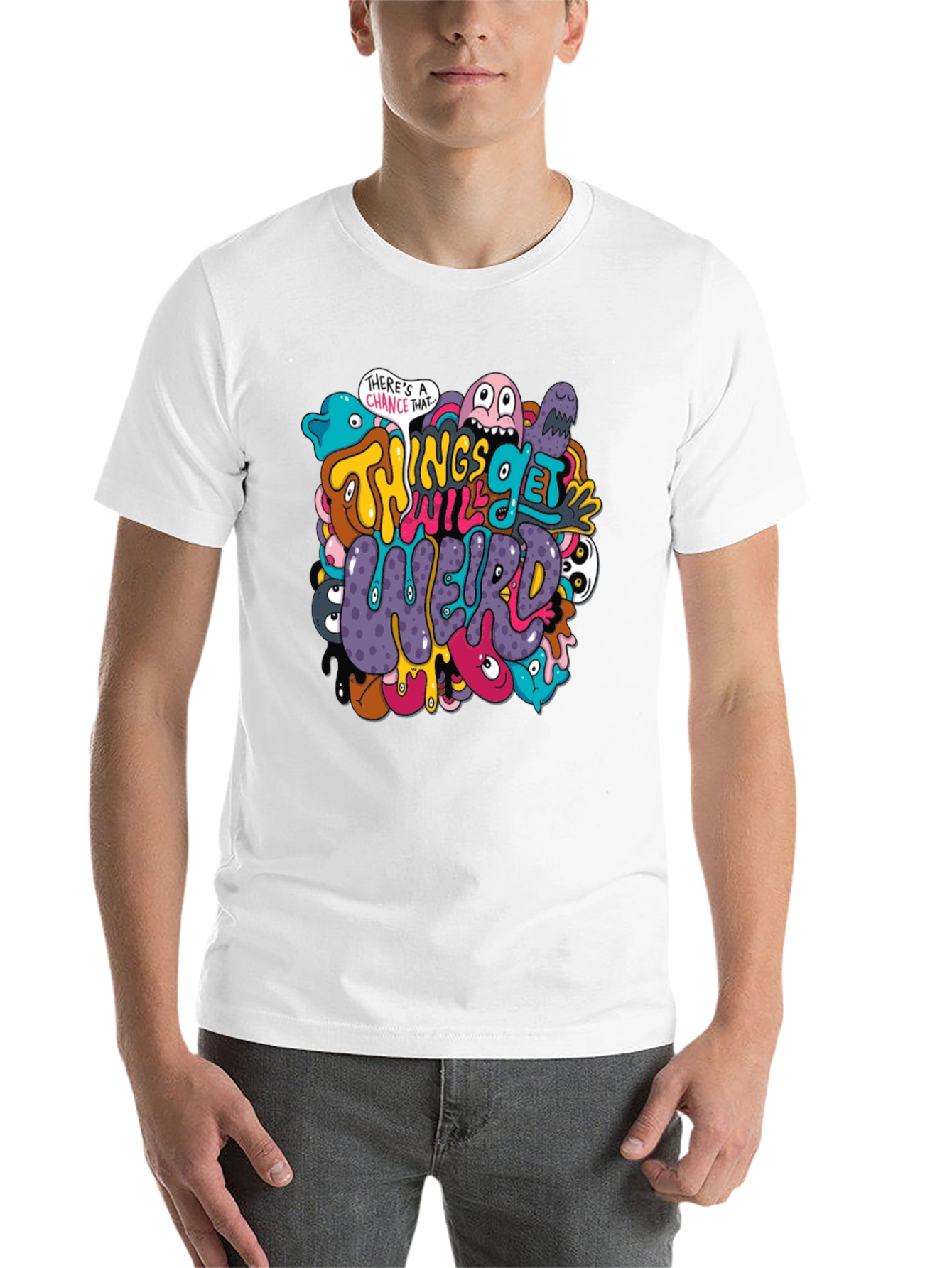 Black Things Will Get Weird Graphic T-Shirt view 14