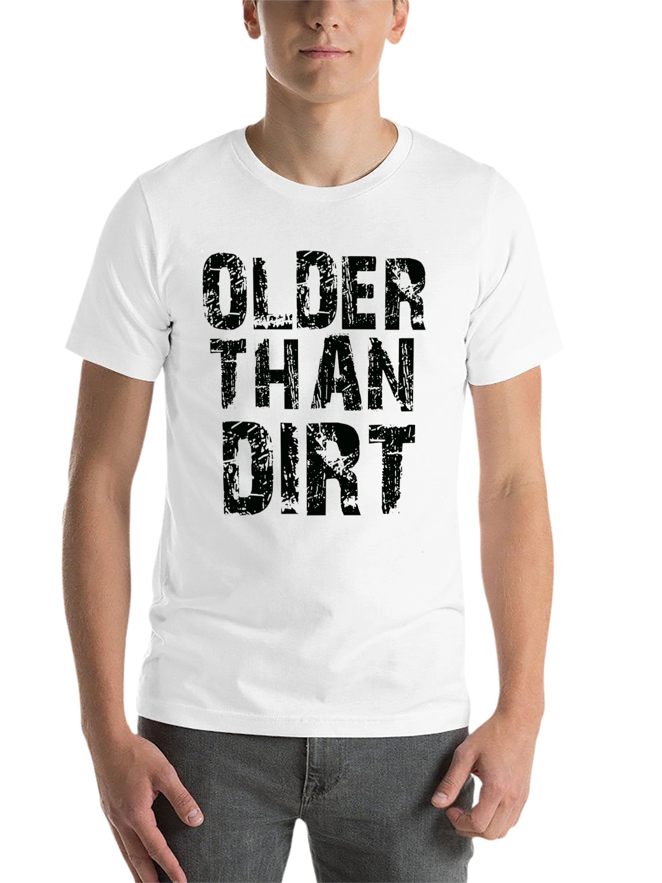 Black Older Than Dirt Black Graphic T-Shirt view 14