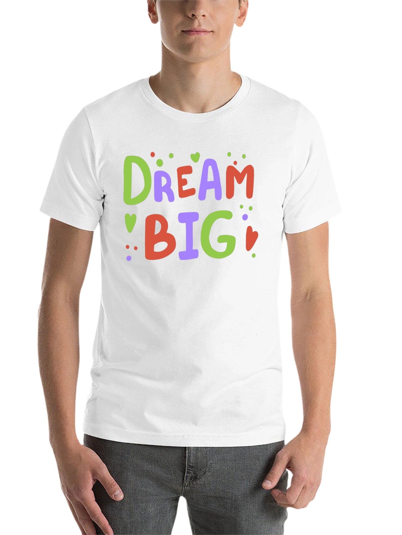 Black Dream Big Graphic Tee - Motivational T-Shirt view 14