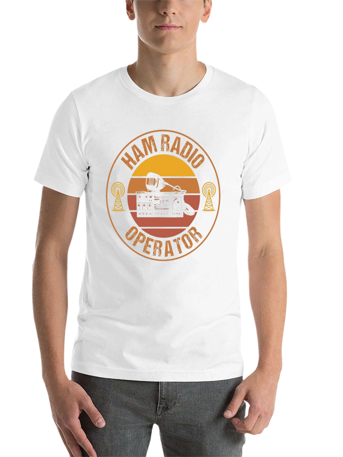 Black Ham Radio Operator T-Shirt view 14