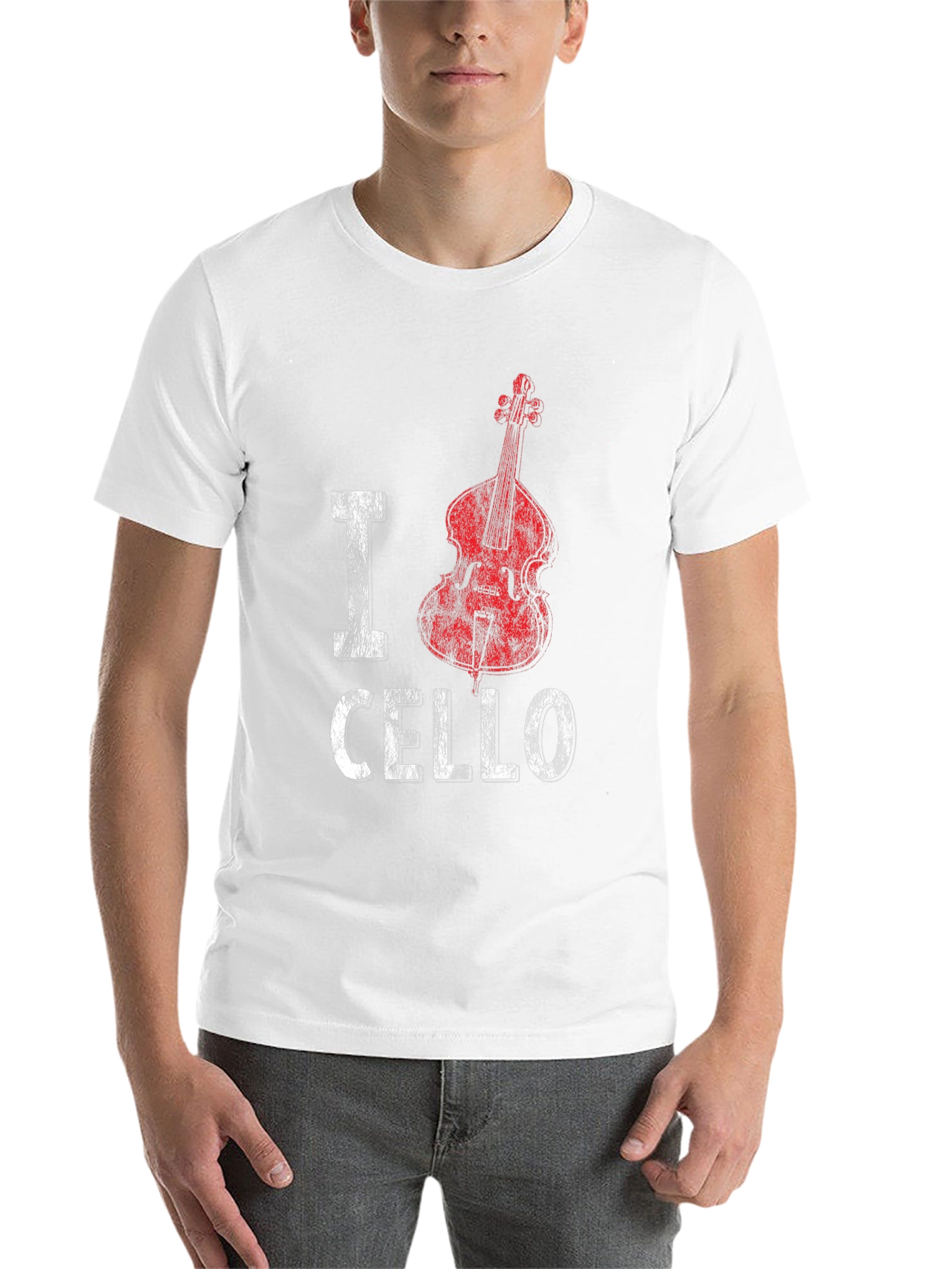 Black I Cello Music T-Shirt - Musician Graphic Tee view 14