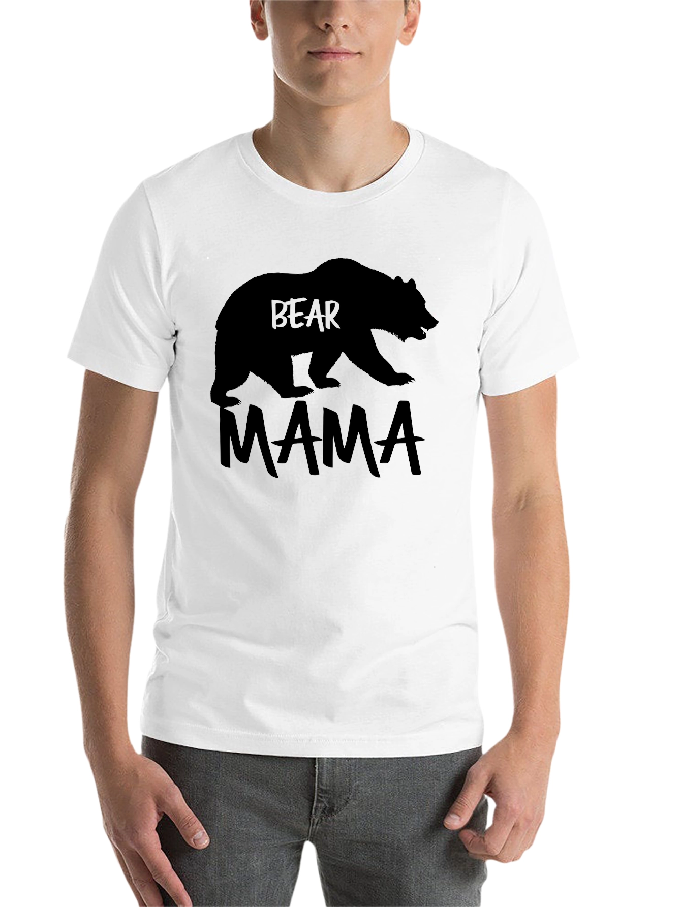 Black Bear Mama Graphic T-Shirt - Black view 14