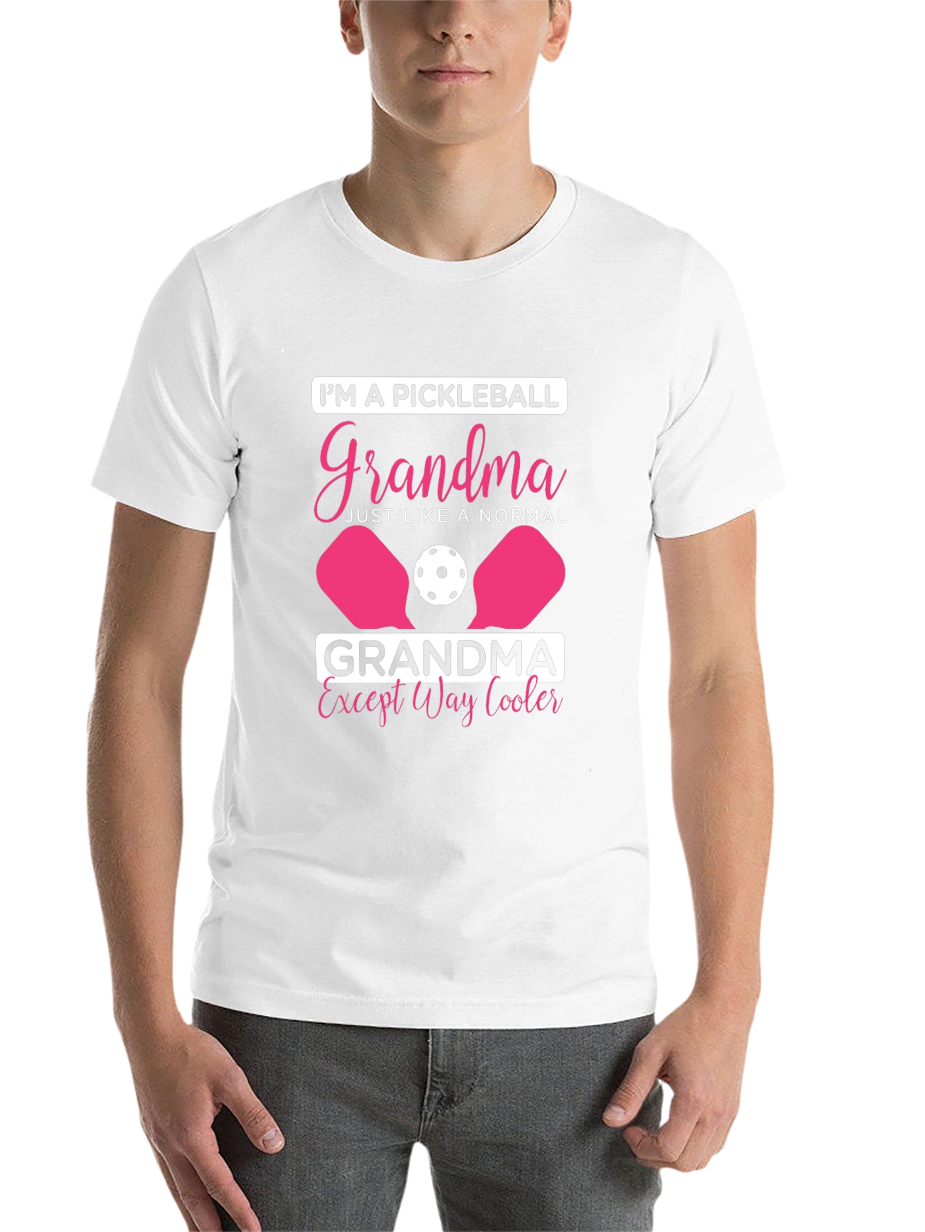 Black Pickleball Grandma T-Shirt - Cool Grandma Tee view 14