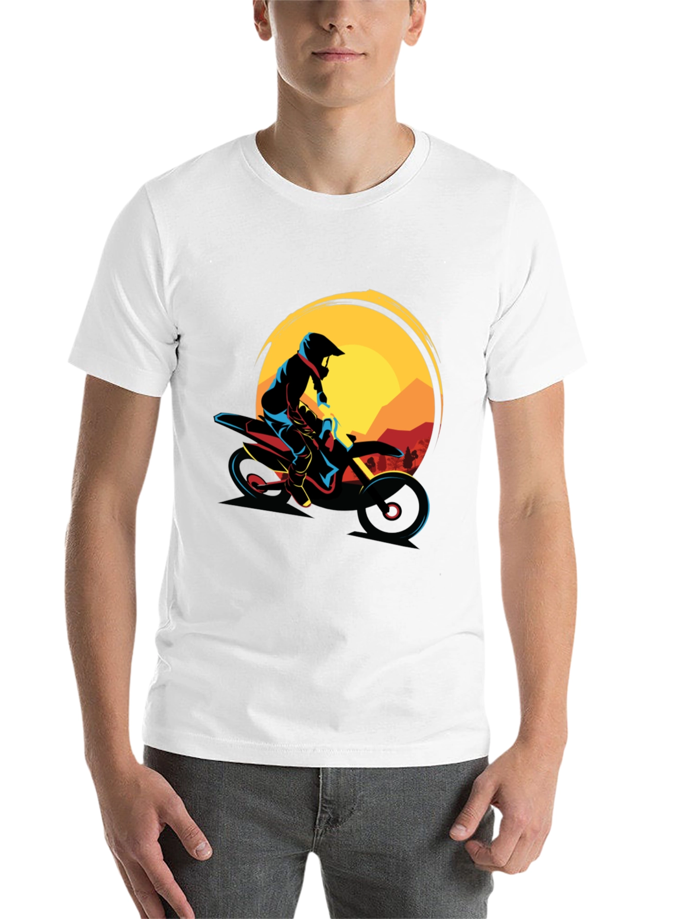 Black Motocross Graphic Tee - Adventure Ride view 14