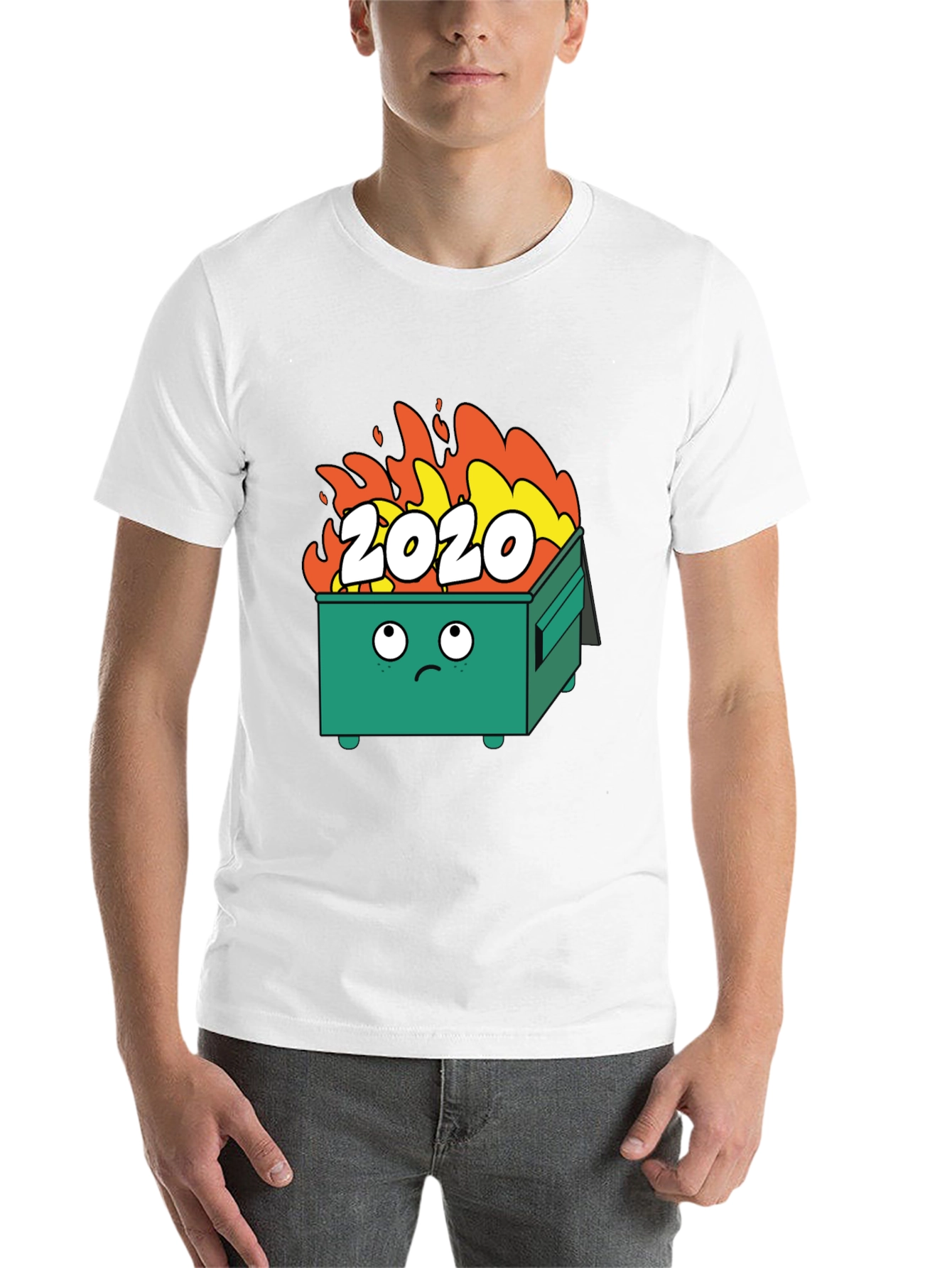Black 2020 Dumpster Fire T-Shirt - Funny Graphic Tee view 14
