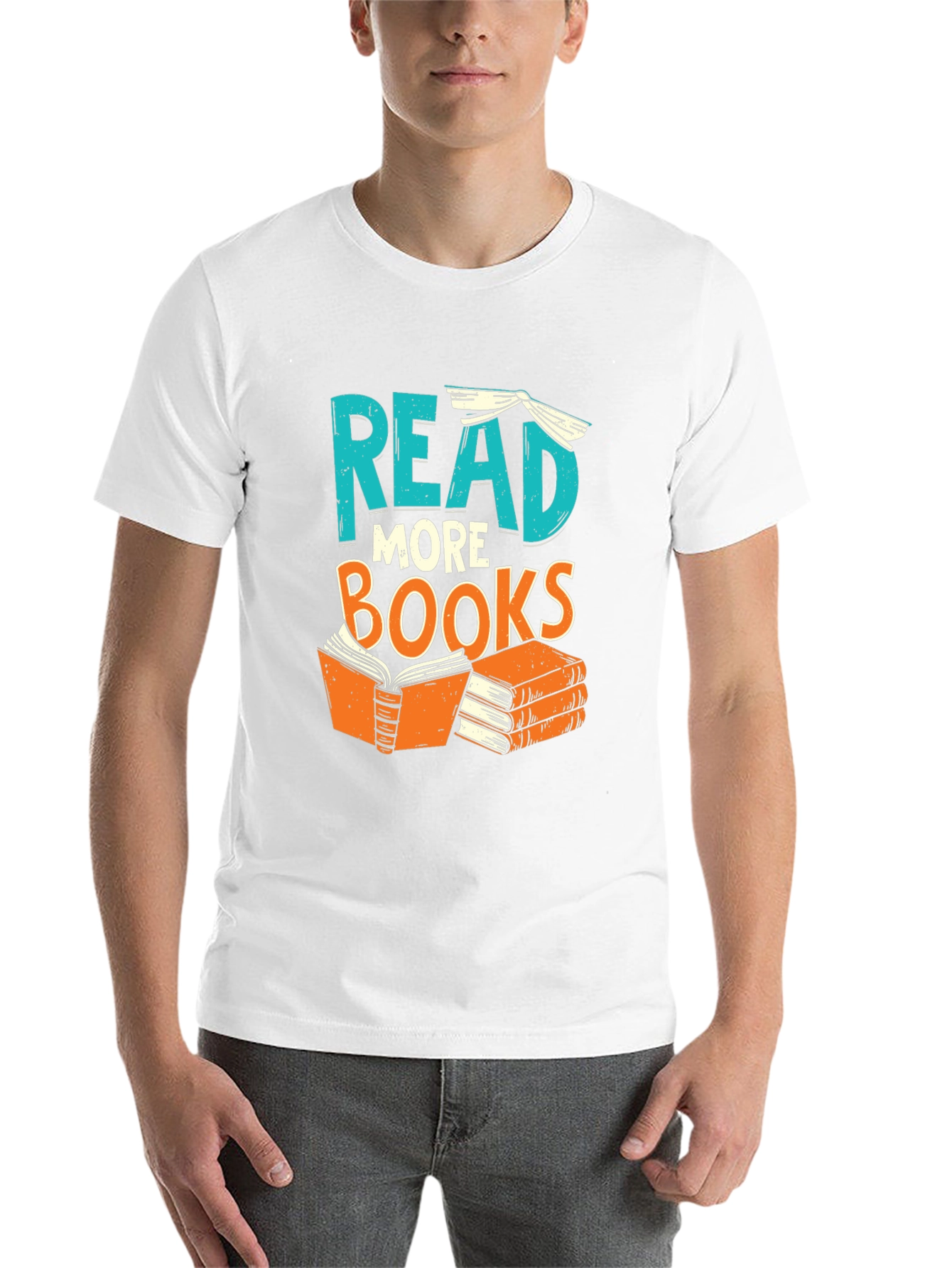 Black Read More Books Graphic T-Shirt view 14