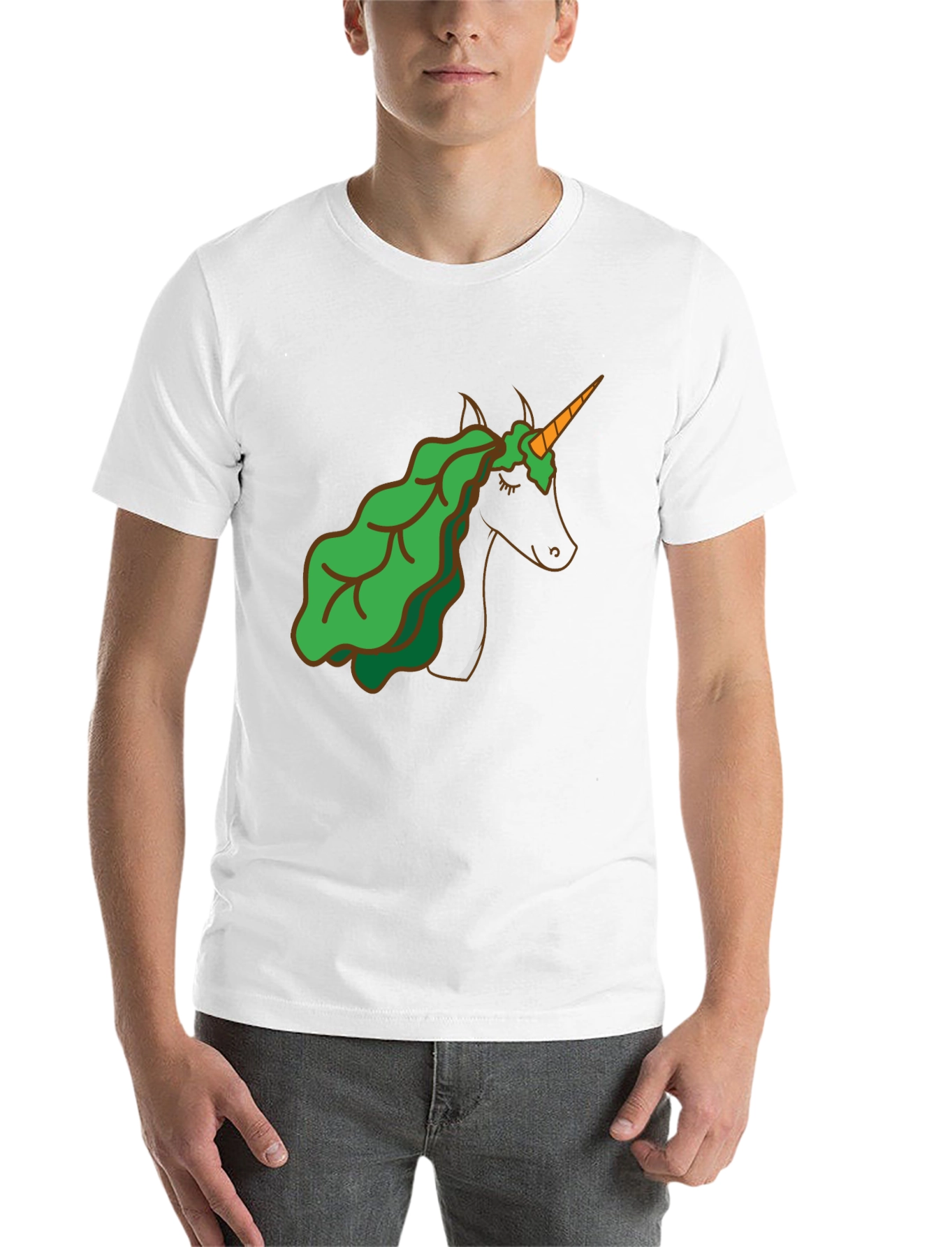 Black Unicorn Lettuce Hair T-Shirt - Black view 14