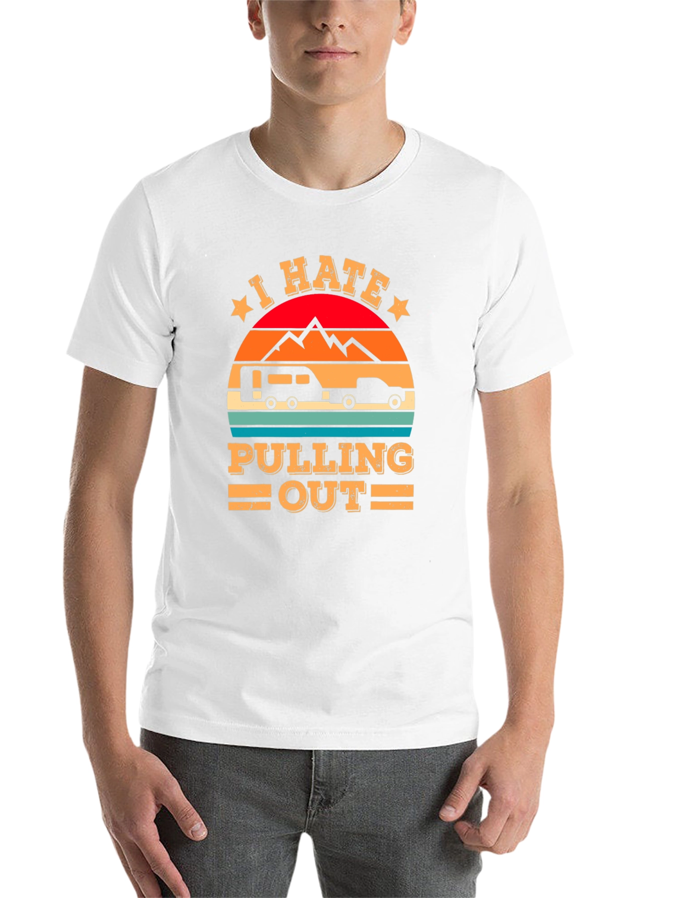Black I Hate Pulling Out Camping T-Shirt view 14