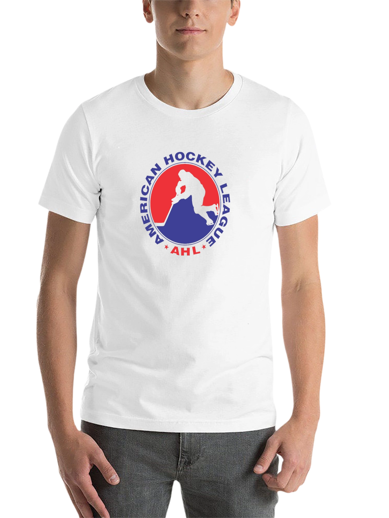Black American Hockey League Black T-Shirt view 14