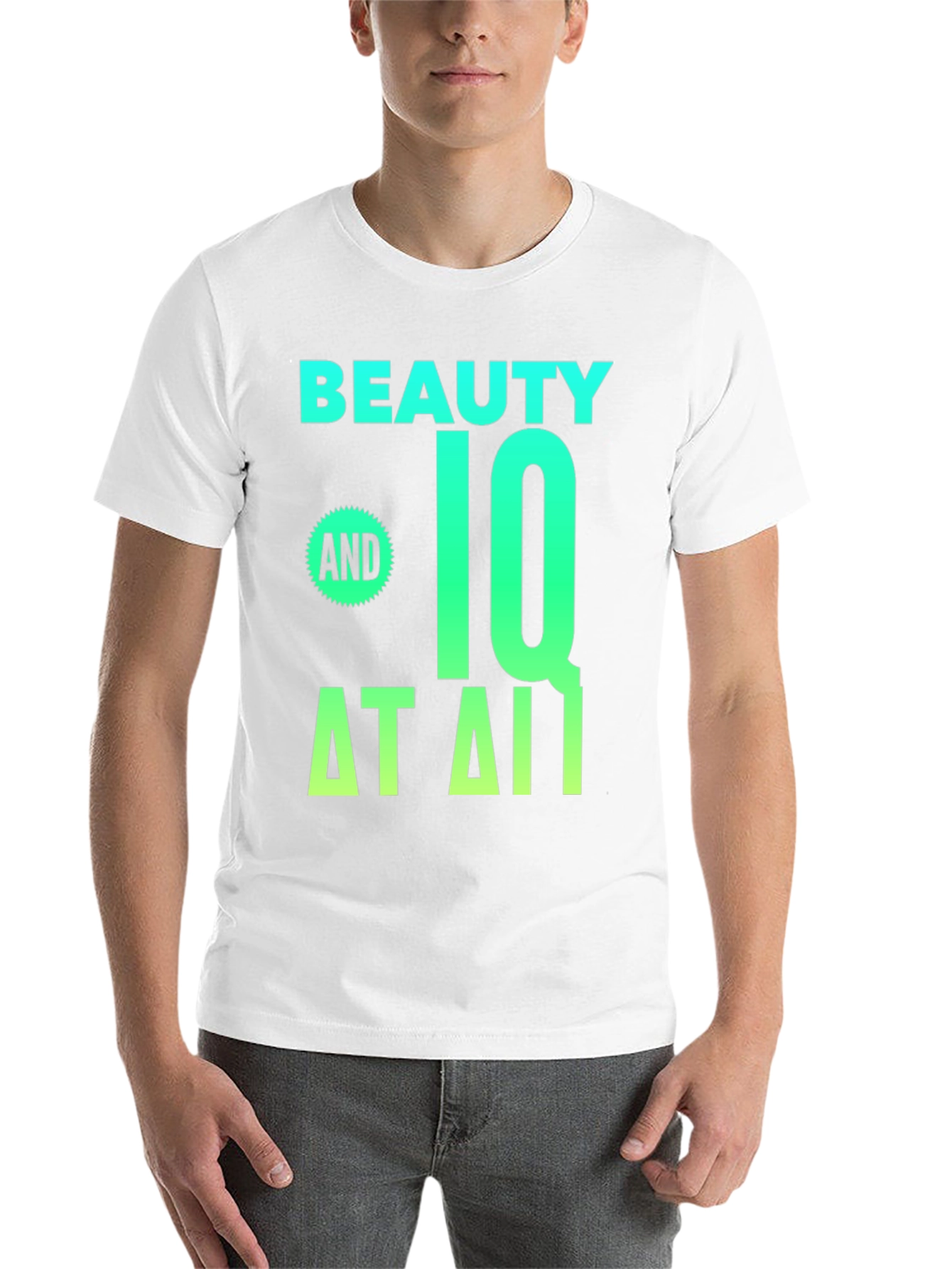 Black Beauty and IQ T-Shirt - Novelty Graphic Tee view 14