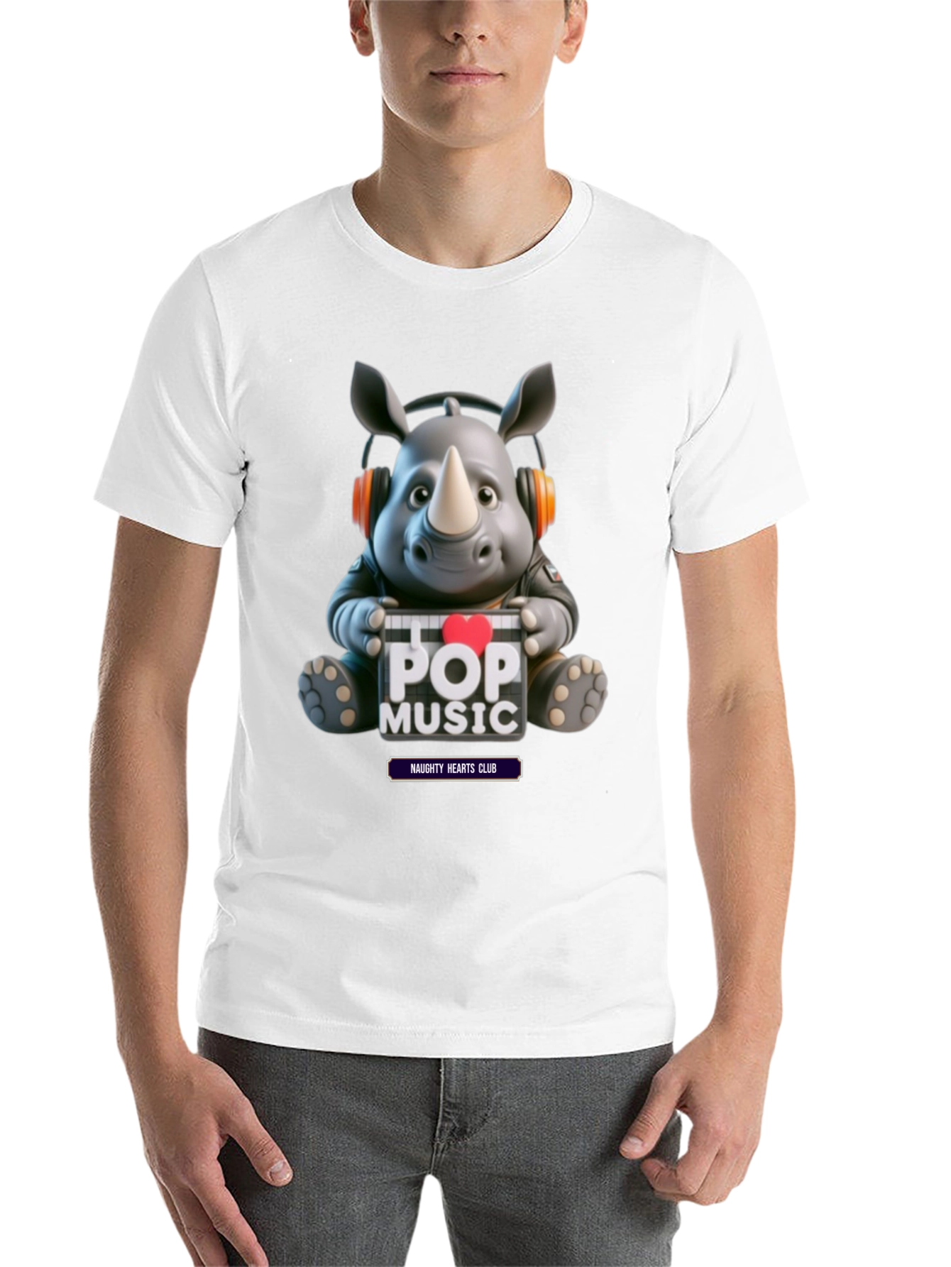 Black Pop Music Rhino Tee view 14