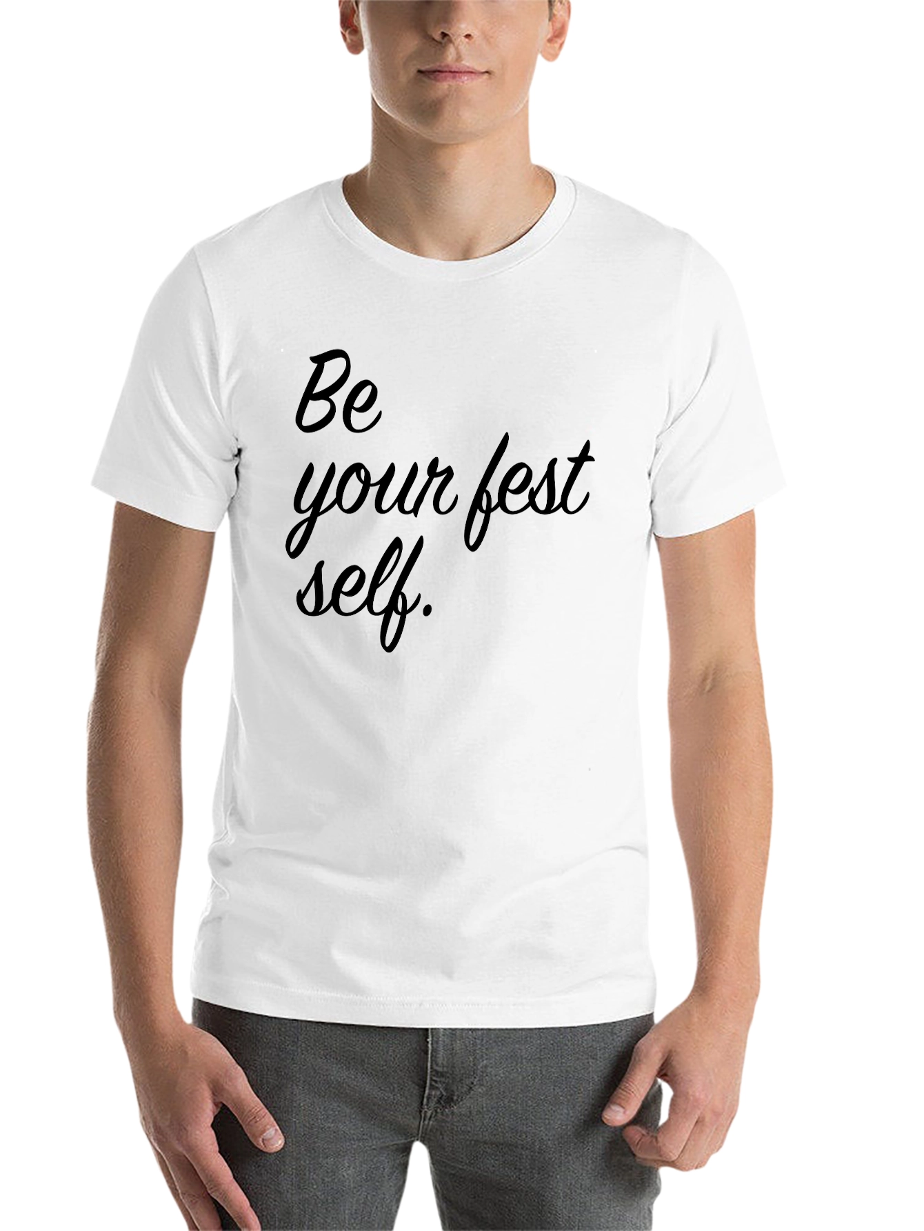 Black Be Your Best Self Graphic Tee - Black view 14