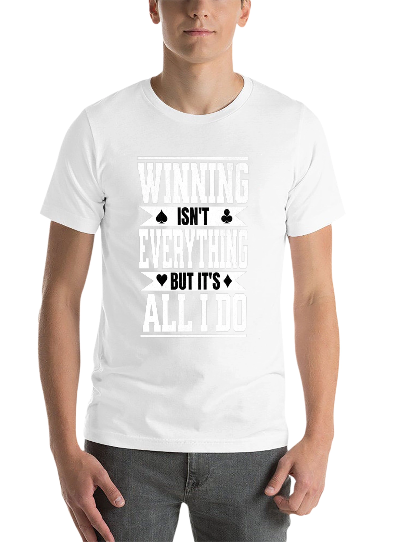 Black Winning Is All I Do Graphic Tee - Black view 14