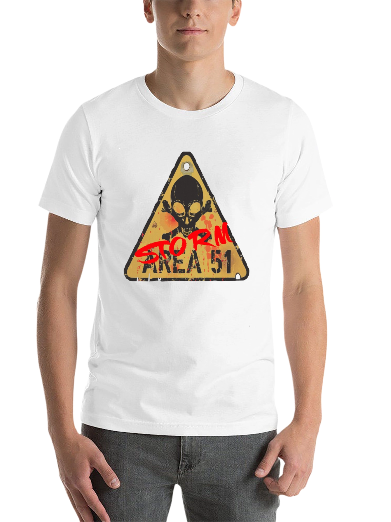 Black Storm Area 51 Alien Graphic Tee view 14