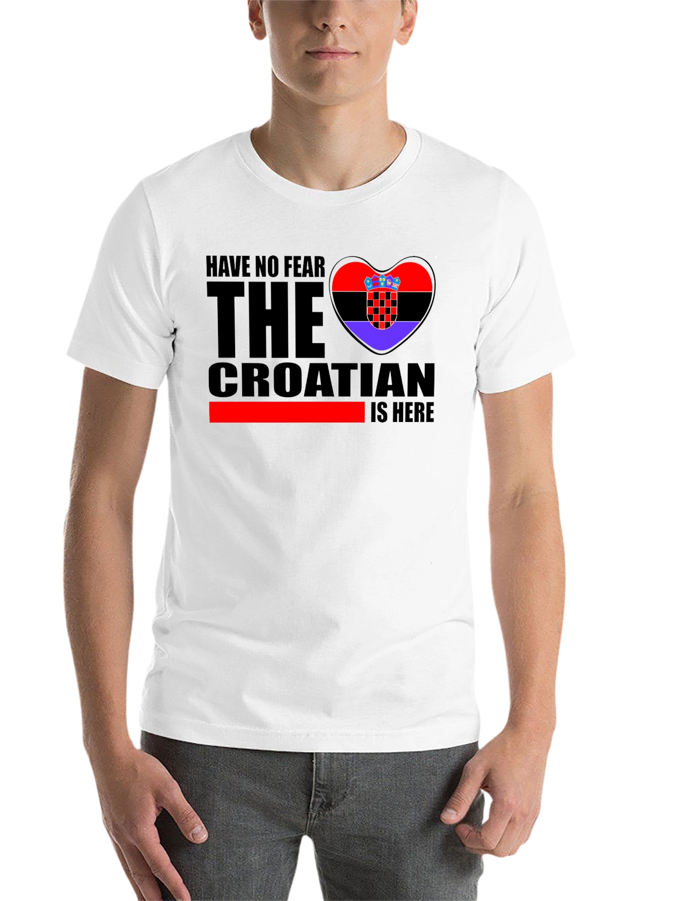 Croatian Pride Black T-Shirt - Have No Fear - 14