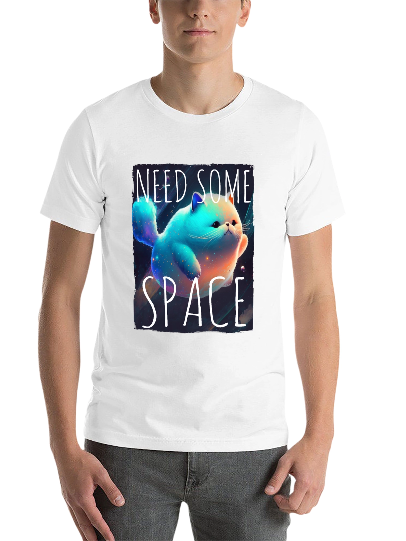 Black Need Some Space T-Shirt Cat Lover view 14