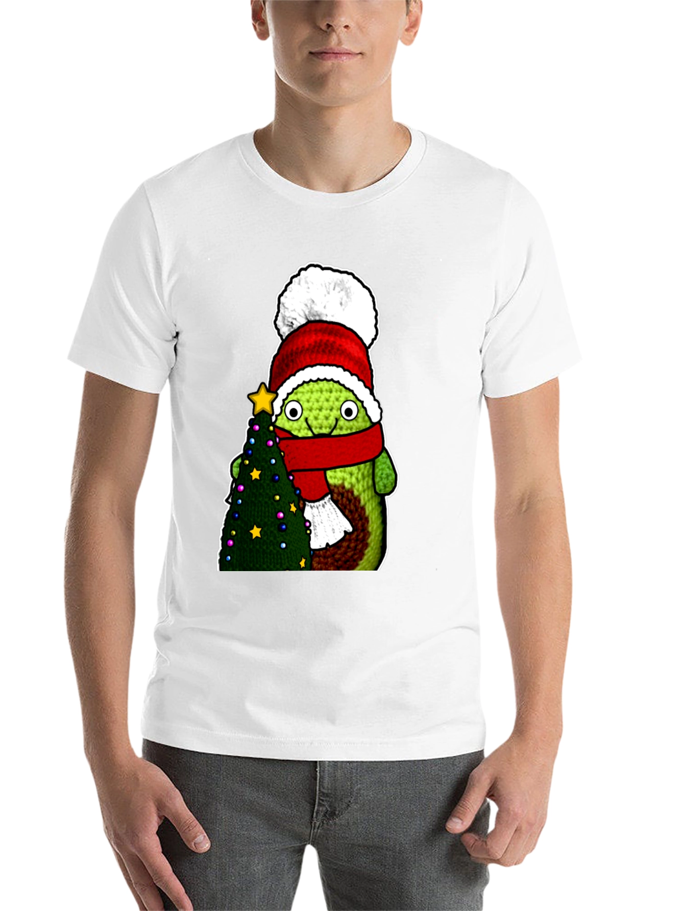 Black Avocado Christmas T-Shirt view 14