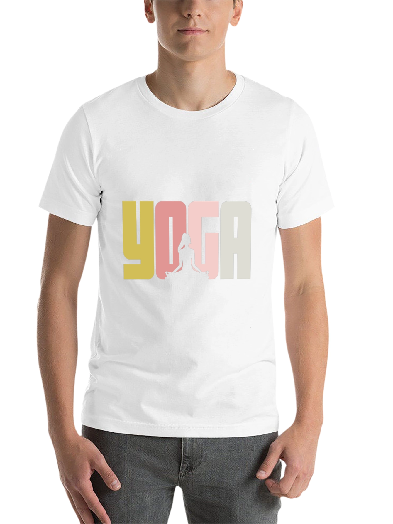 Black Yoga Graphic Tee - Unisex Black T-Shirt view 14