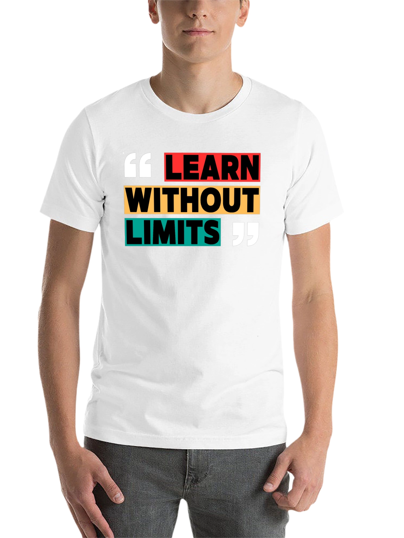 Black Learn Without Limits Black Graphic Tee view 14