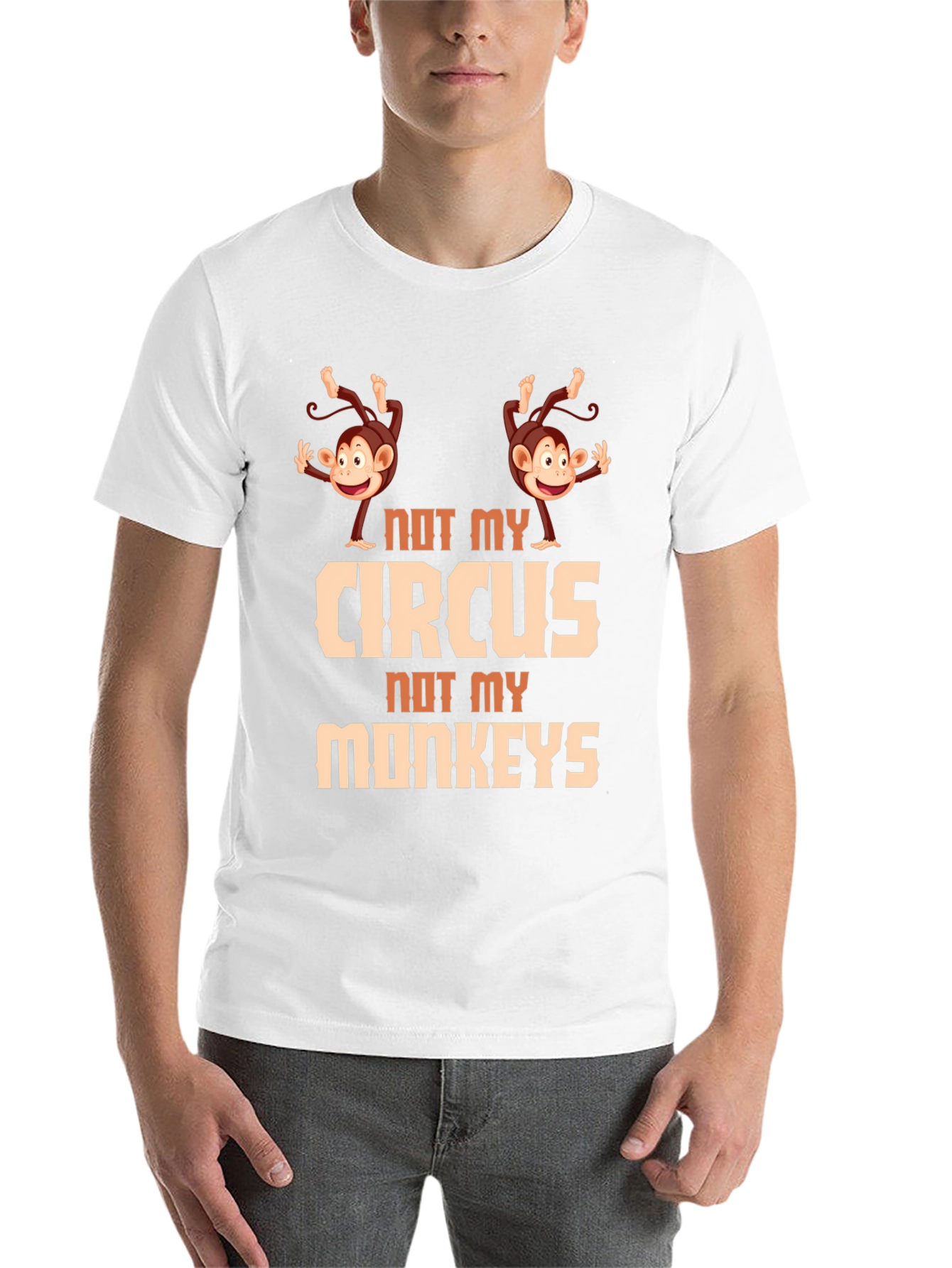 Black Not My Circus Monkeys Graphic Tee view 14