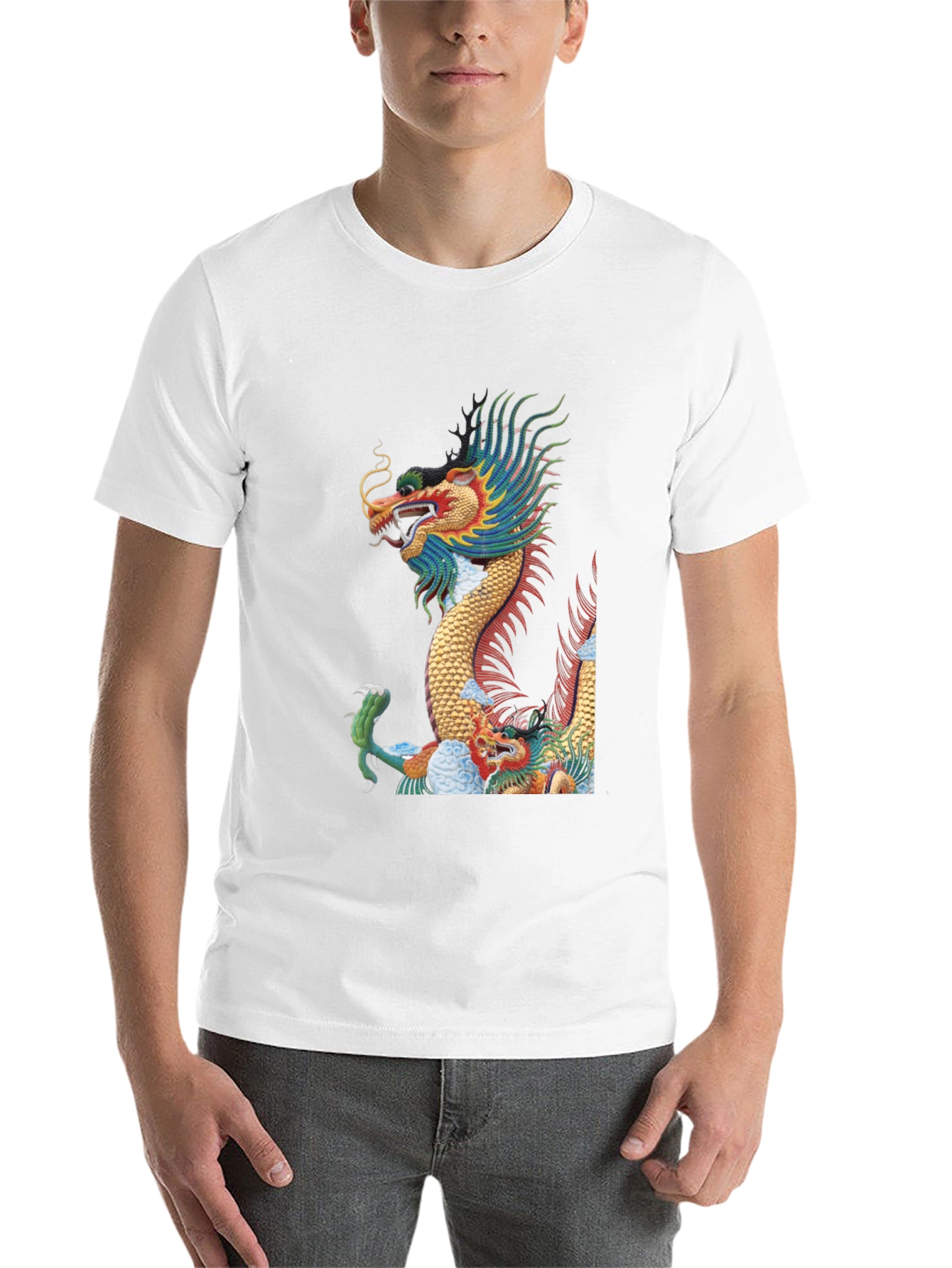 Black Dragon Graphic Tee - Unique Asian Design view 14