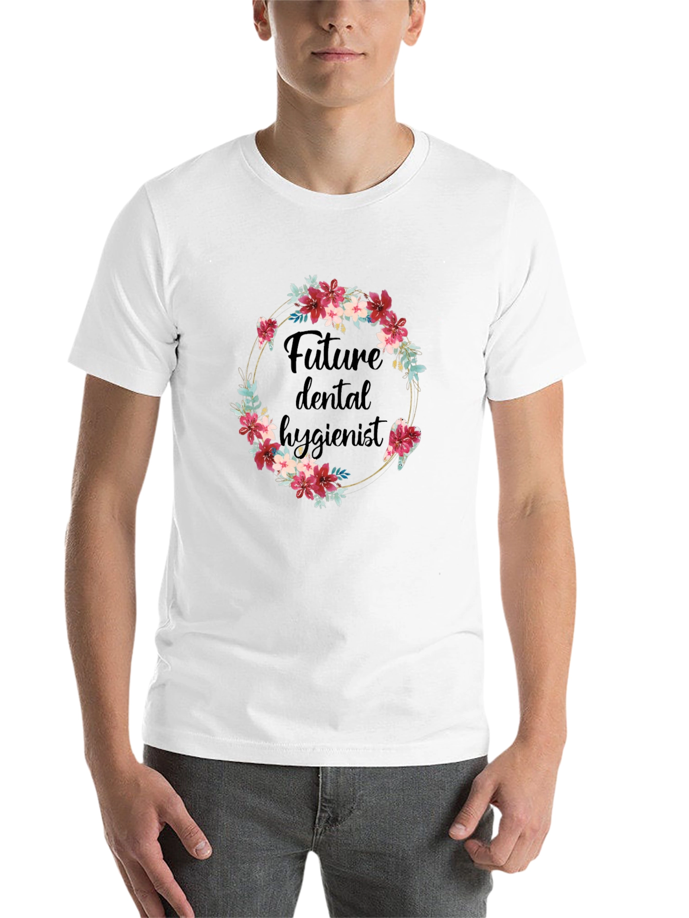 Future Dental Hygienist Floral T-Shirt - 14