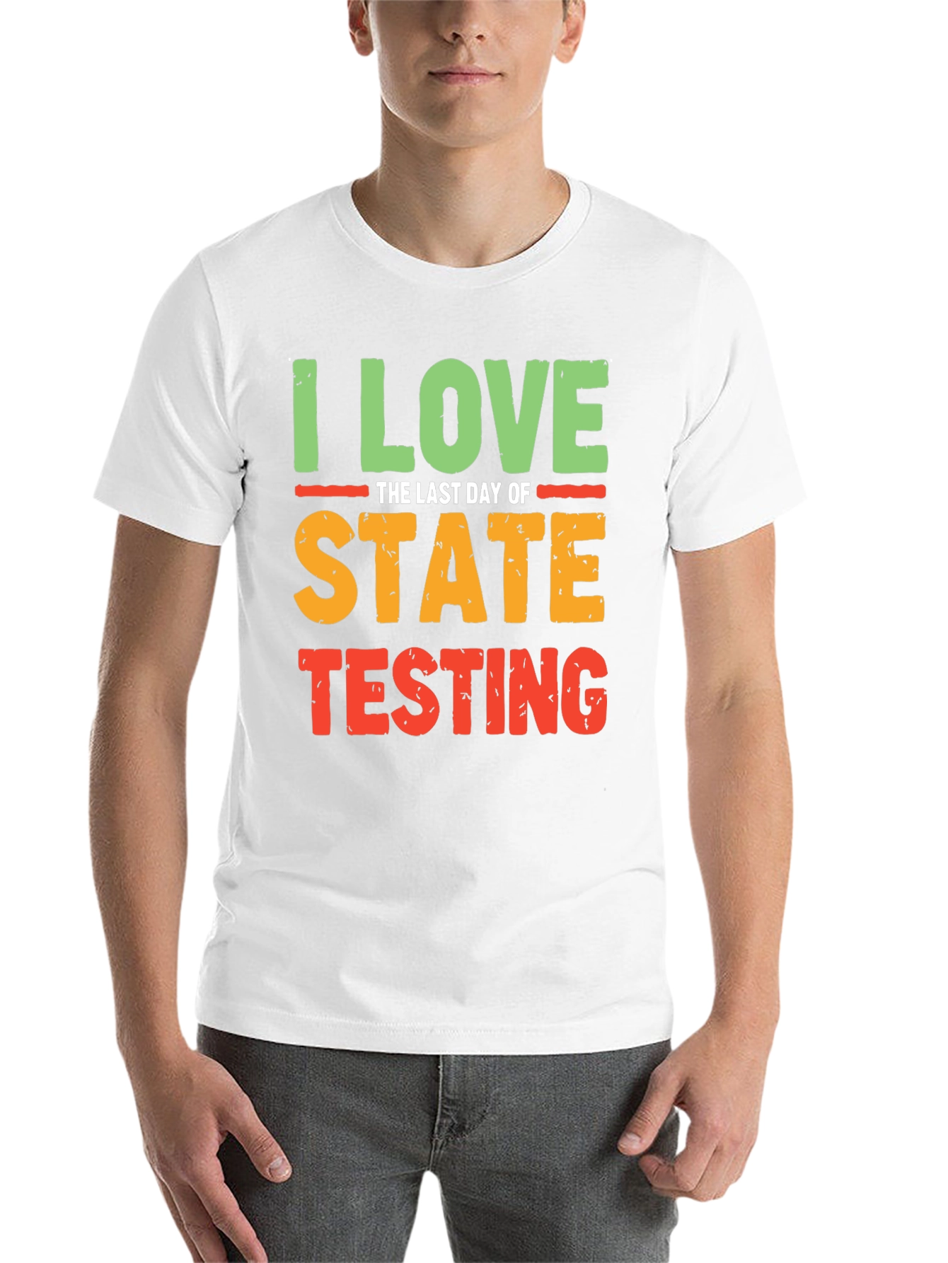 Black I Love the Last Day of State Testing T-Shirt view 14