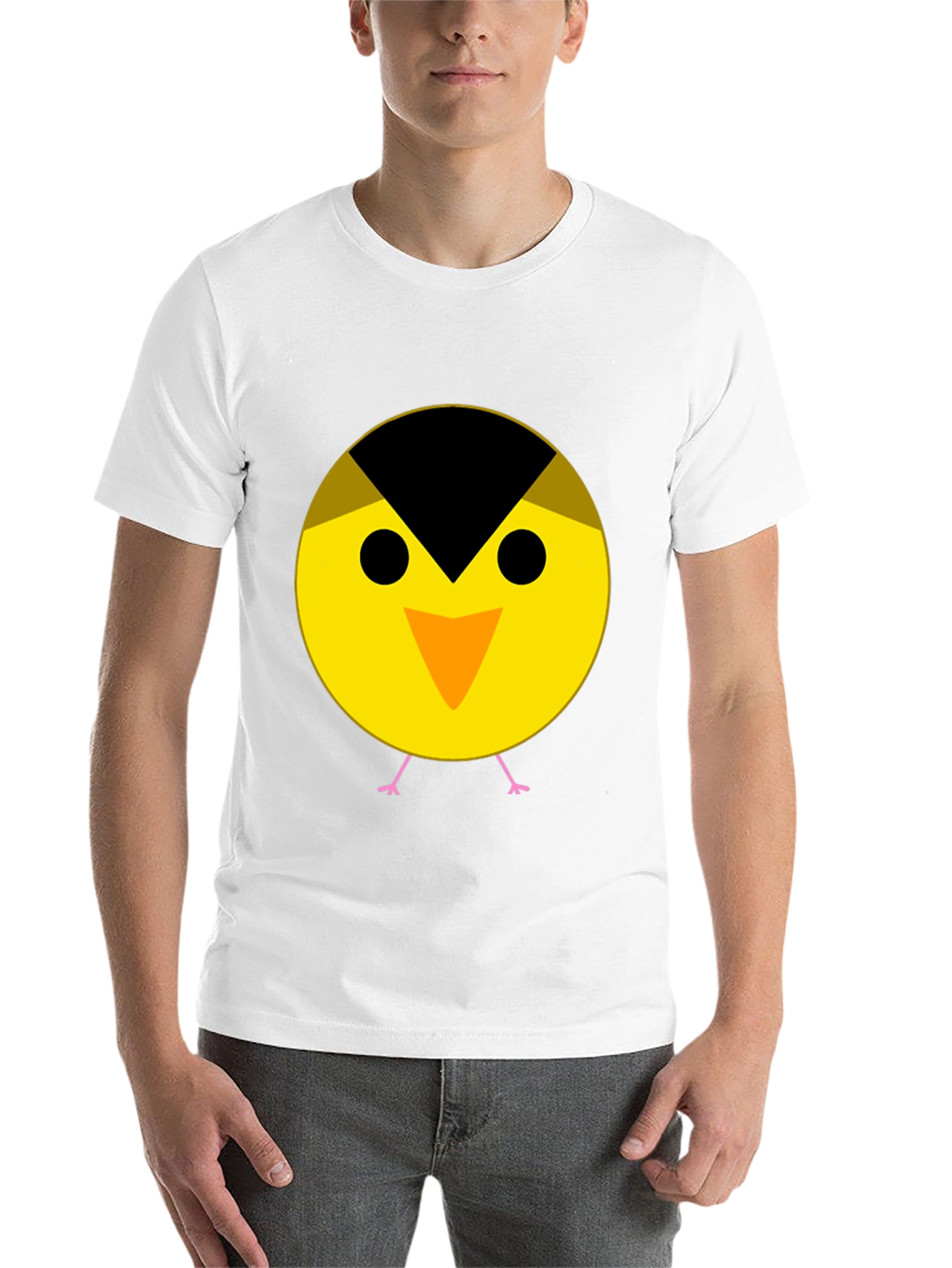 Black Cute Bird Graphic Tee - Black view 14