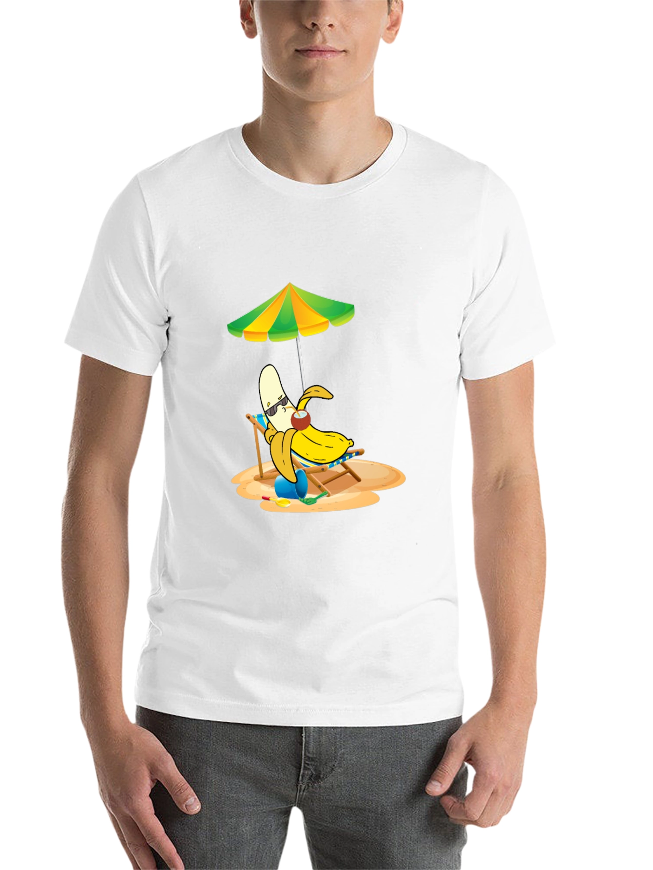 Black Banana Beach T-Shirt - Relaxed Tropical Vibes view 14