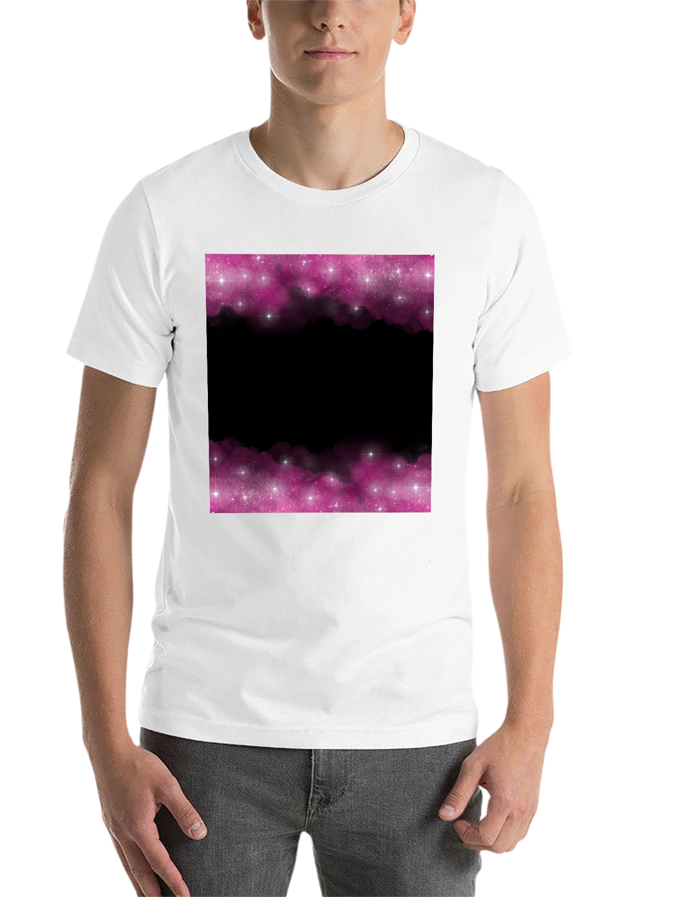 Black Galaxy Dreams T-Shirt - Black Space Design view 14